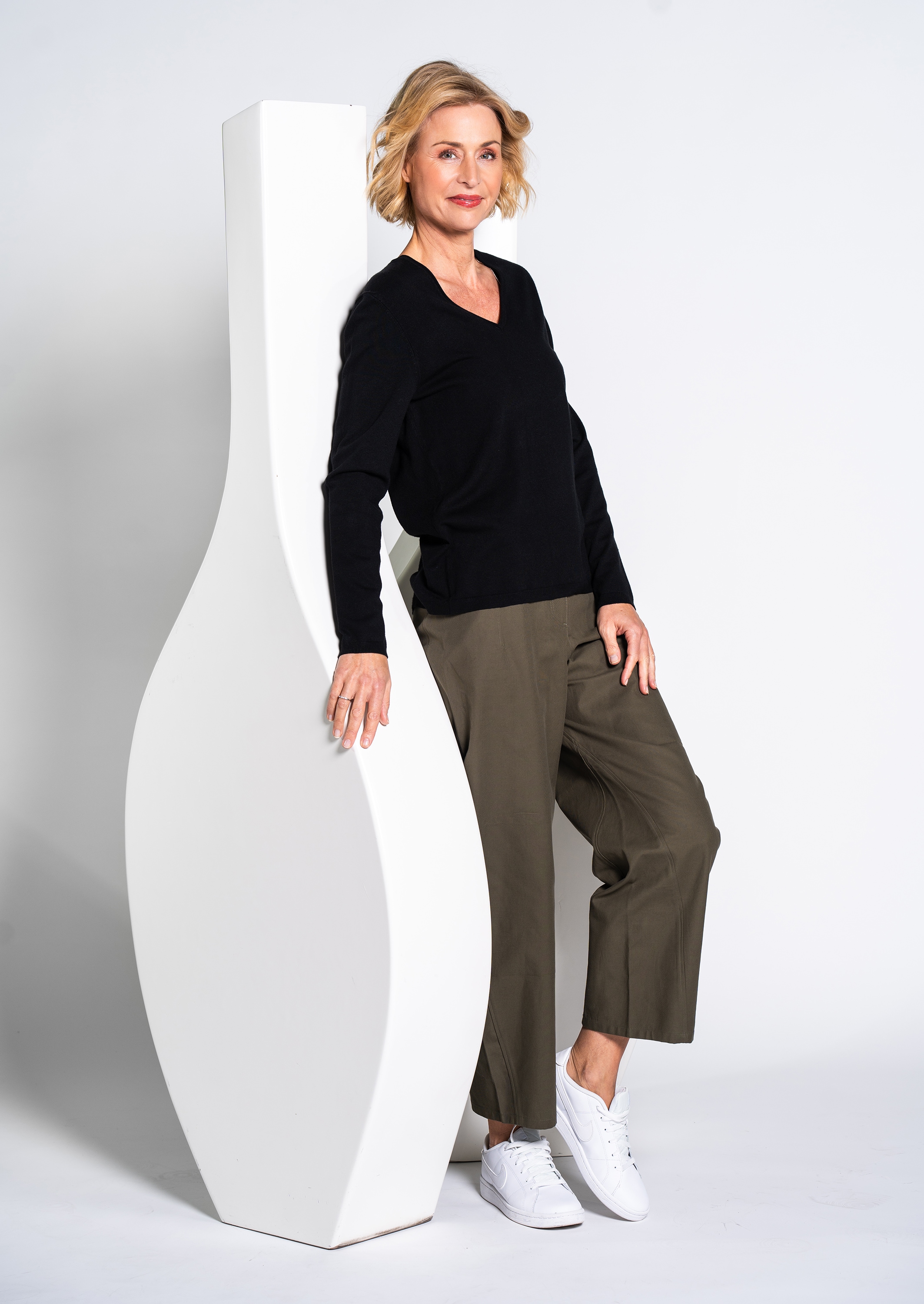 Clarina Strickpullover »BRITTA« Viskose-Polyamid Mischung