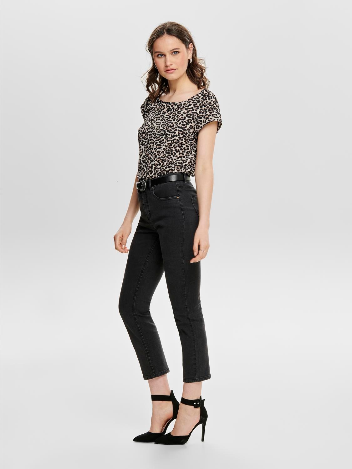 ONLY Shirtbluse »ONLVIC S/S AOP TOP NOOS PTM«, mit Allover Druck