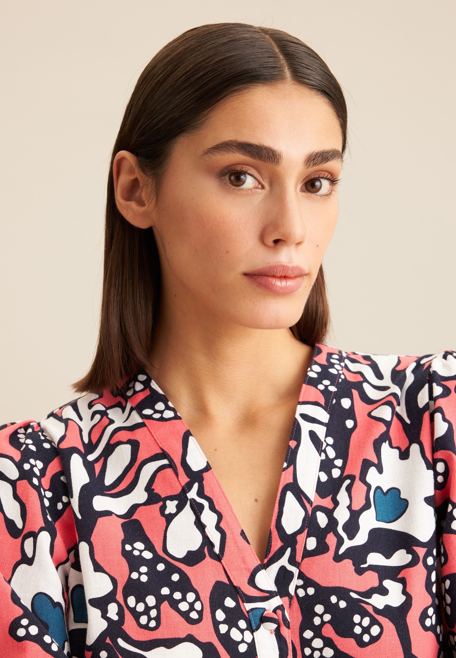 seidensticker Klassische Bluse »Schwarze Rose«, Tunika Druck