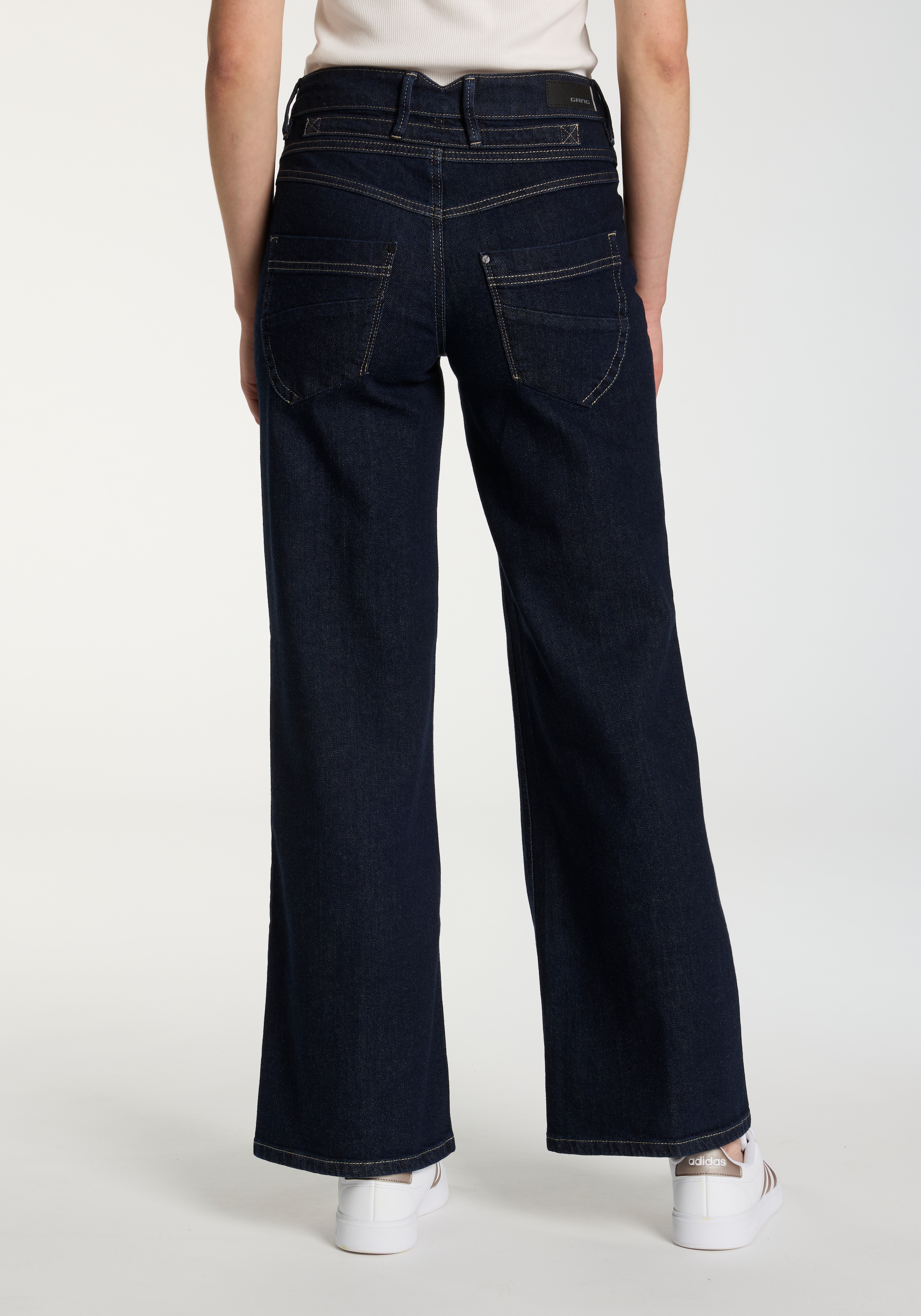 GANG Weite Jeans »94MEDINA WIDE«, mit Knopfverschluss