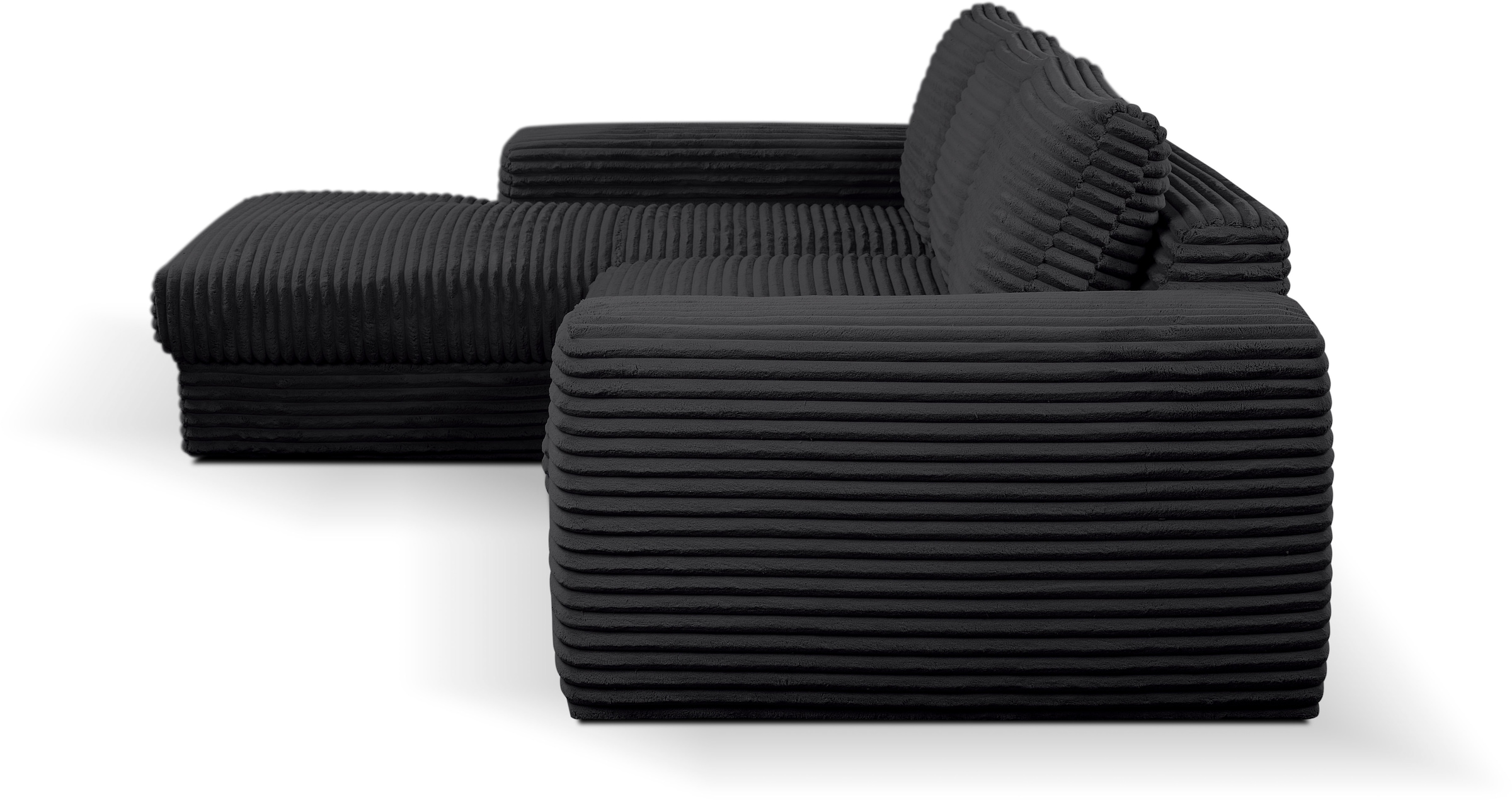 WERK2 Ecksofa Rozzana, in modischem Cord-Bezug