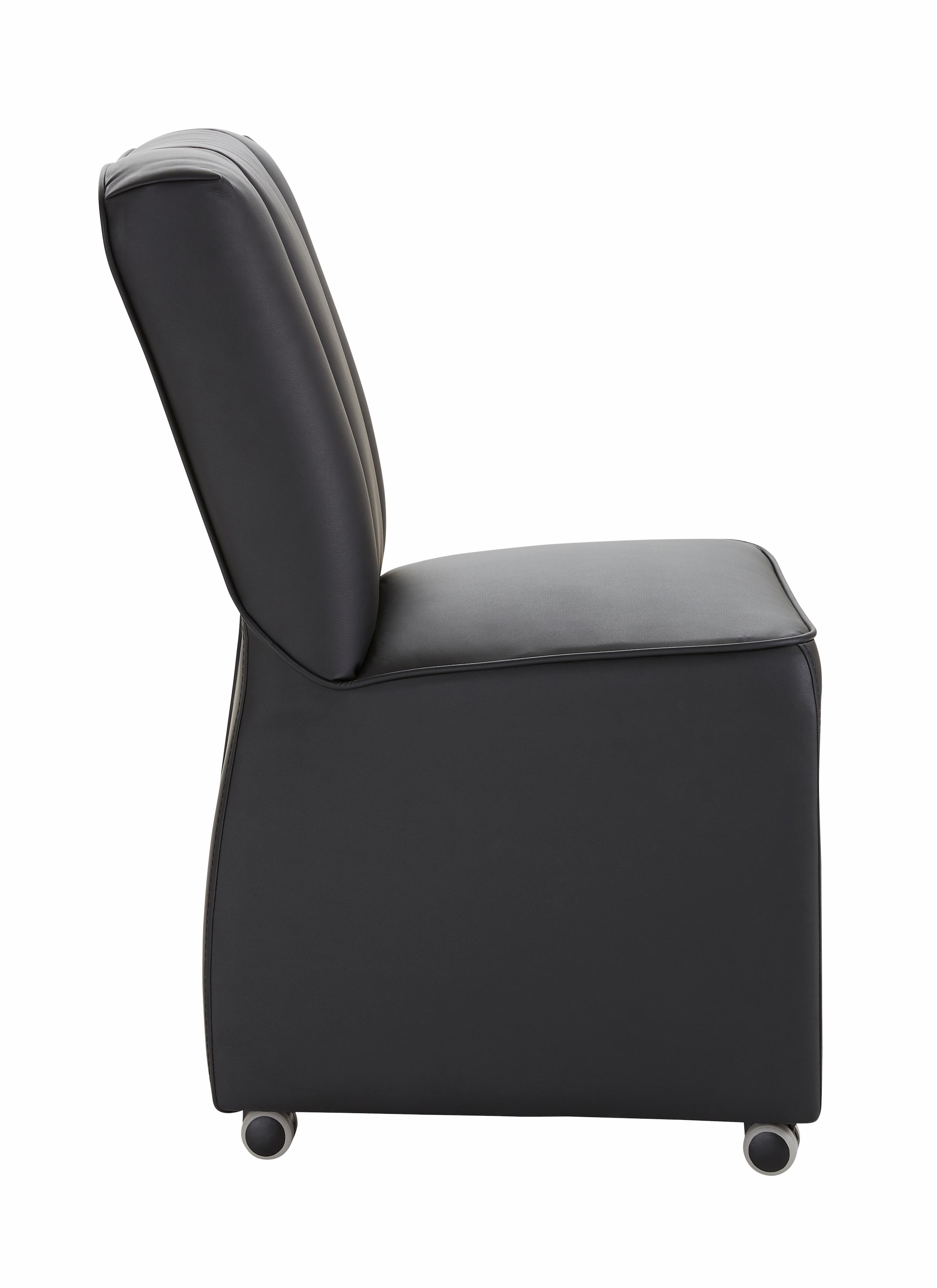 exxpo - sofa fashion Sessel »Costa, Loungesessel, Hochlehnsessel,  auf Rollen, Komfortsitzhöhe 53cm« kompakt und bequem, Breite 52 cm