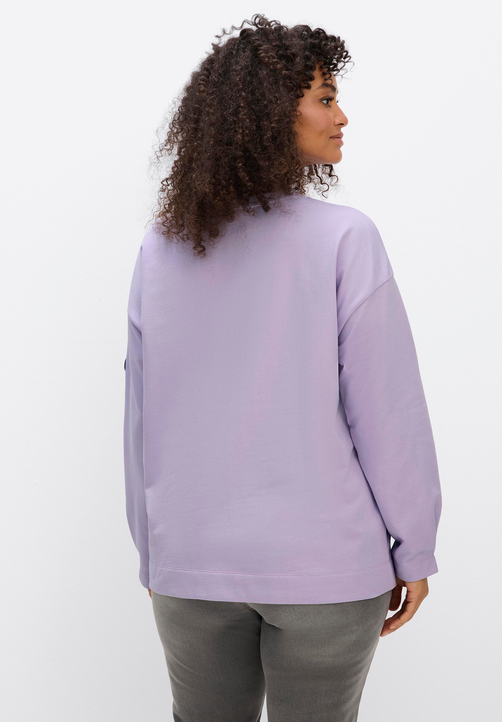 Sheego Sweatshirt »Sweatshirt Sweatshirt in Oversize-Form«
