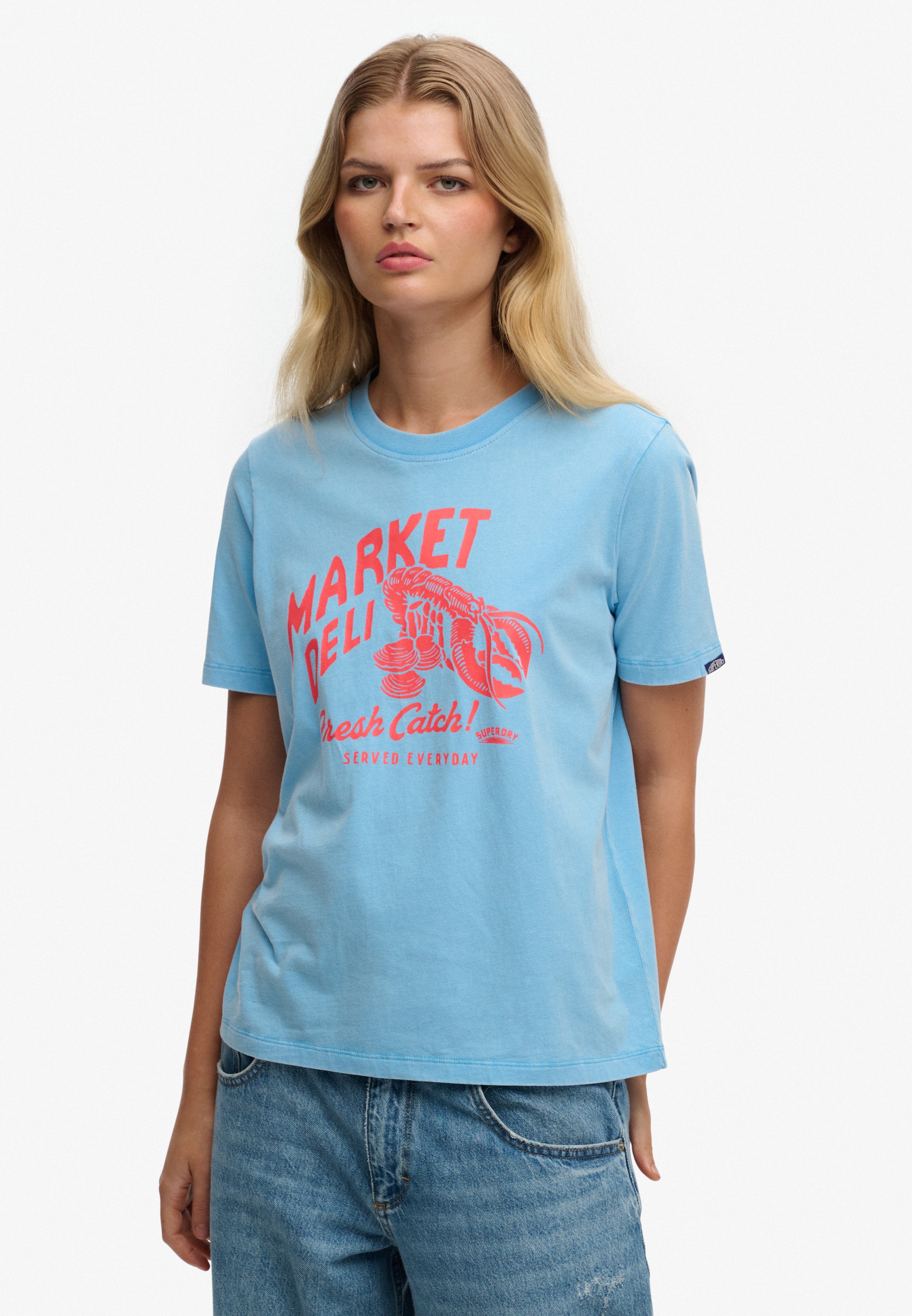 Superdry Print-Shirt »ROADSIDE TRADE RELAXED TEE«