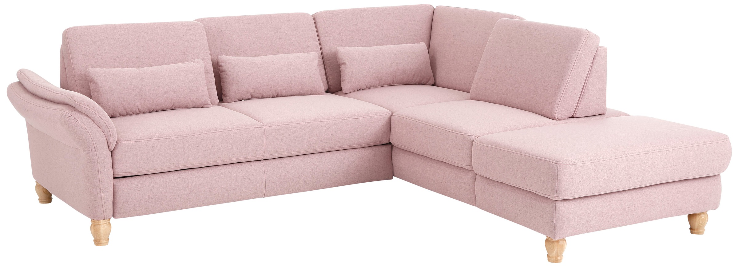 Home affaire Ecksofa »Palace L-Form«, incl. Sitztiefenverstellung, wahlweise mit Bettfunktion und Stauraum