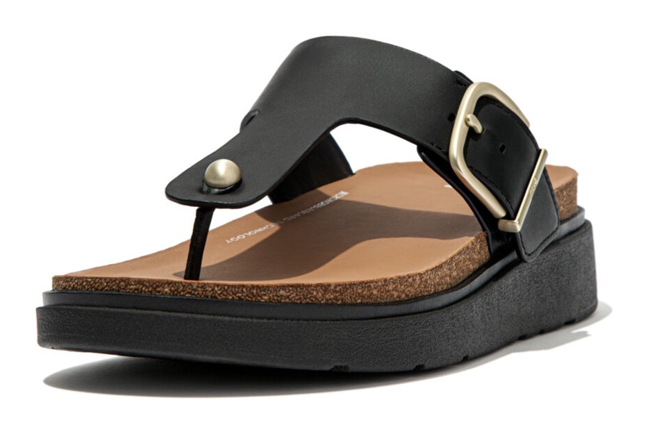 Fitflop Zehentrenner »GEN-FF«, Keilabsatz, Sommerschuh, Schlappen mit verstellbarer Schnalle