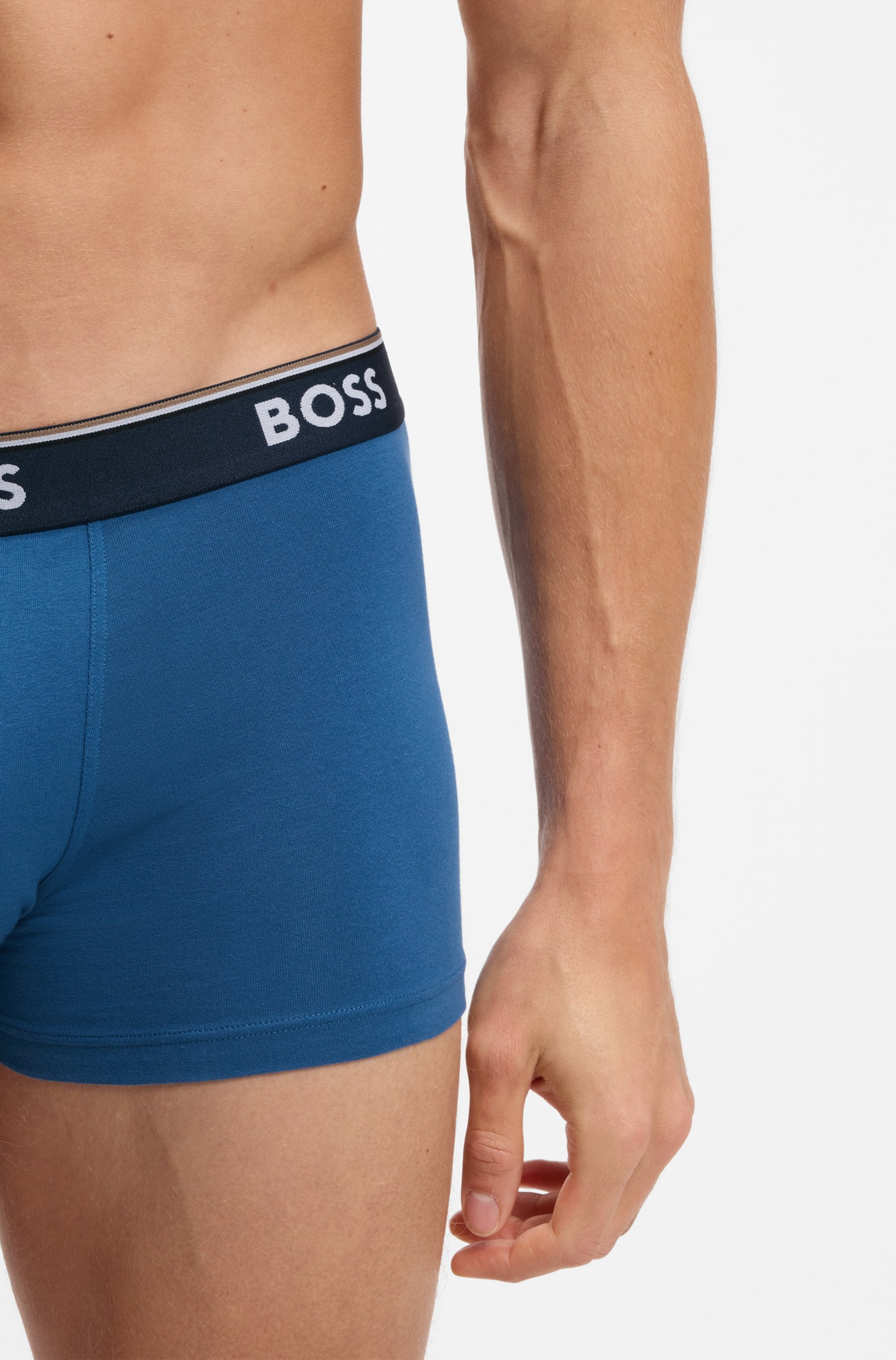 BOSS Trunk Packung, 3 Stk. aus Stretch-Baumwolle, elastischer Bund, mittlere Bundhöhe