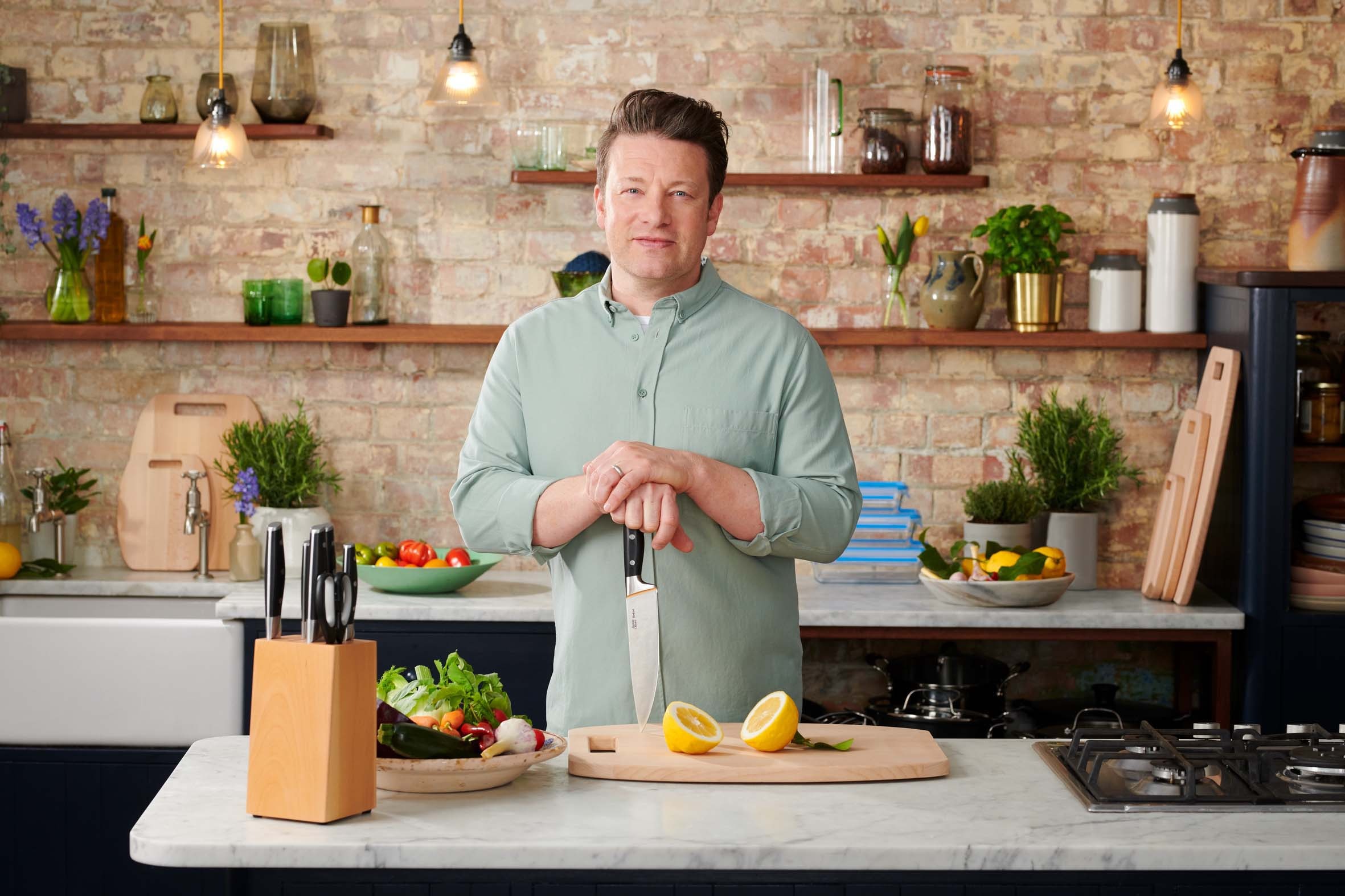 Tefal Allzweckmesser »Jamie Oliver K26709«, (1 tlg.), hohe Leistung, unverwechselbares Design, widerstandsfähig/langlebig