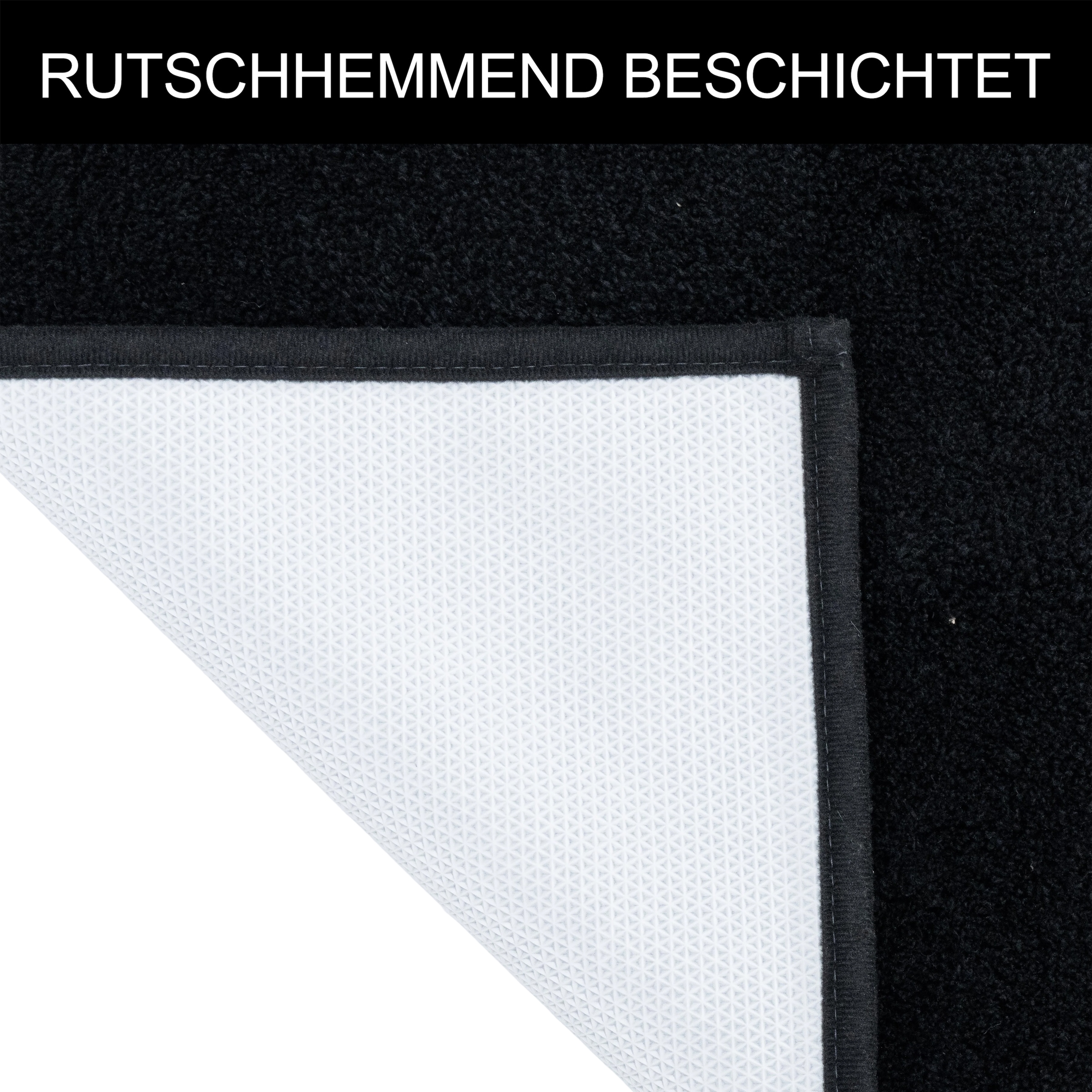 OTTO home Badematte »Cali, Badvorleger, Badezimmer Teppich, Duschvorleger« Höhe 10 mm rutschhemmend beschichtet fußbodenheizungsgeeignet | schnell trocknend weich, Uni Farben, auch als Teppich erhältlich
