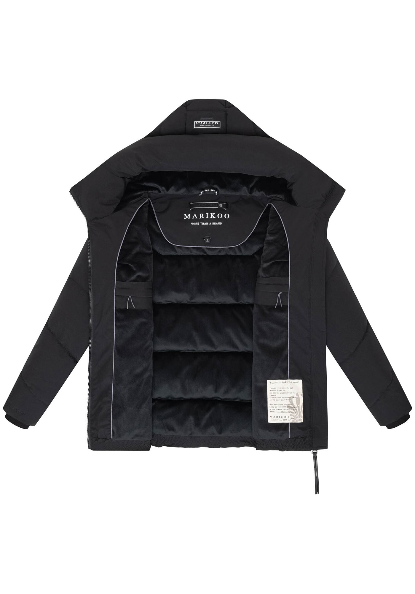 Marikoo Winterjacke »Marikoo Kuscheltatze Damen Winter Steppjacke N077«