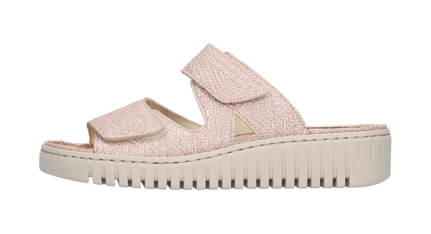 Waldläufer Pantolette »K-VALERIE«, Sommerschuh, Strandschuh, Hausschuh mit Klettverschlüssen, K-Weite