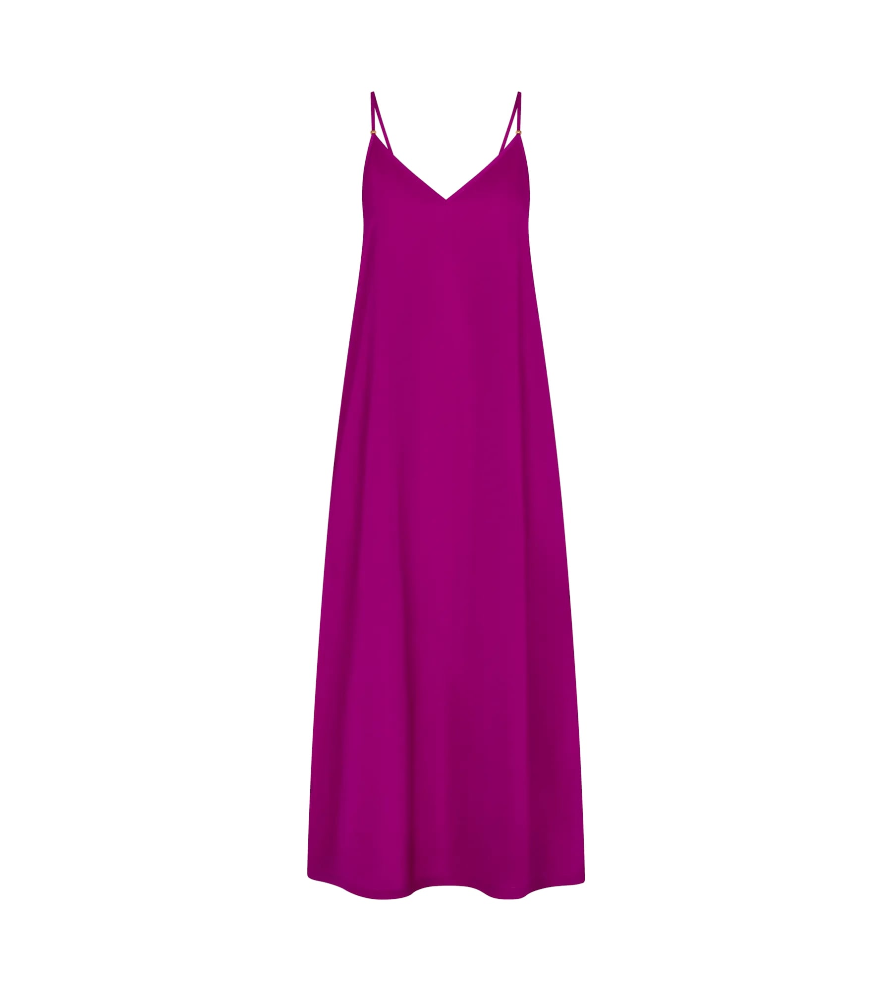 Triumph Sommerkleid »Summer Satin Dress« tiefer V-Ausschnitt, schmale Träger