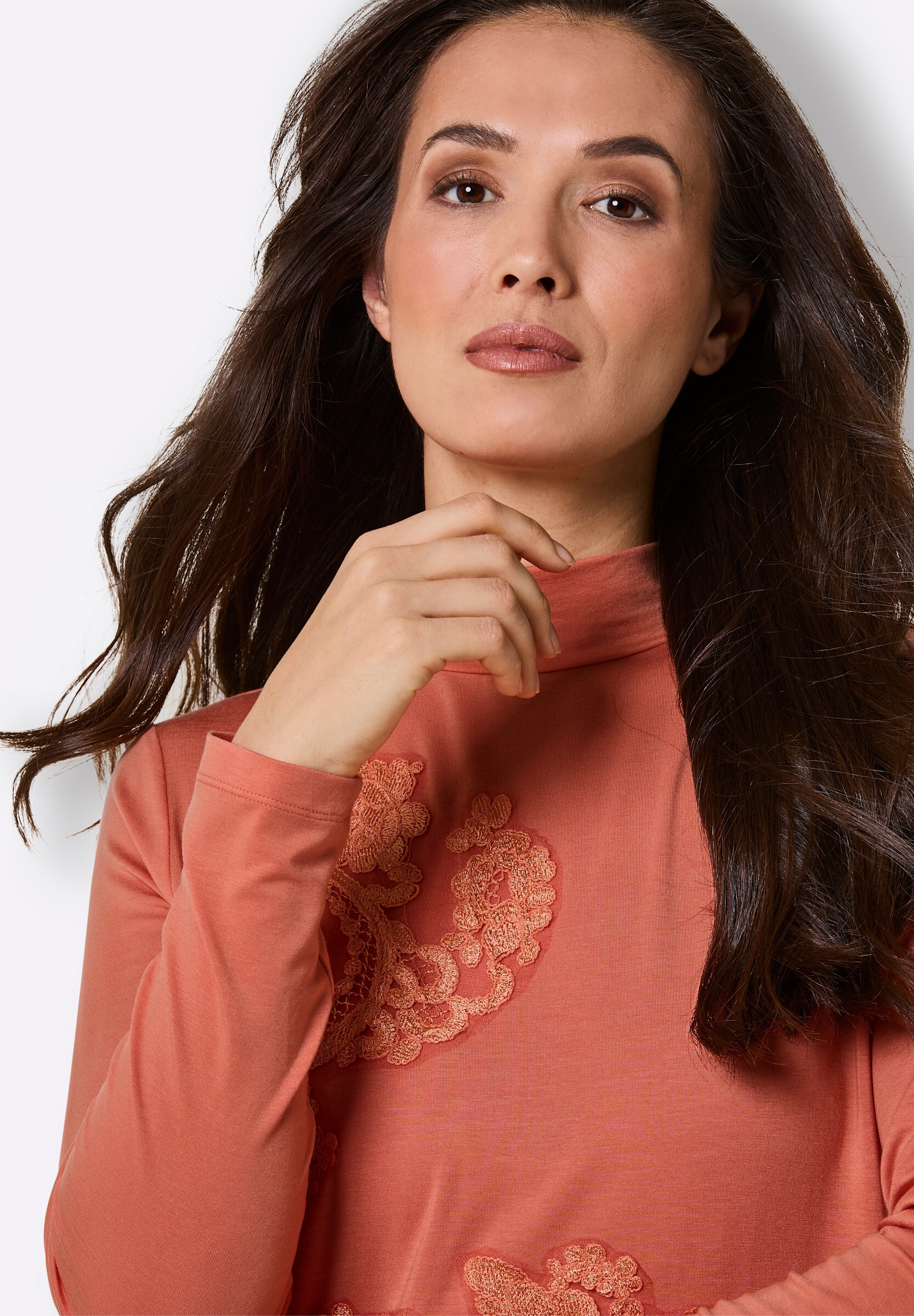creation L T-Shirt »Lyocell-Shirt Langarmshirt«