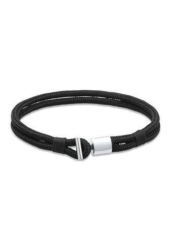 Kuzzoi Armband »Textilband Knoten Haken 925 Silber« kaufen