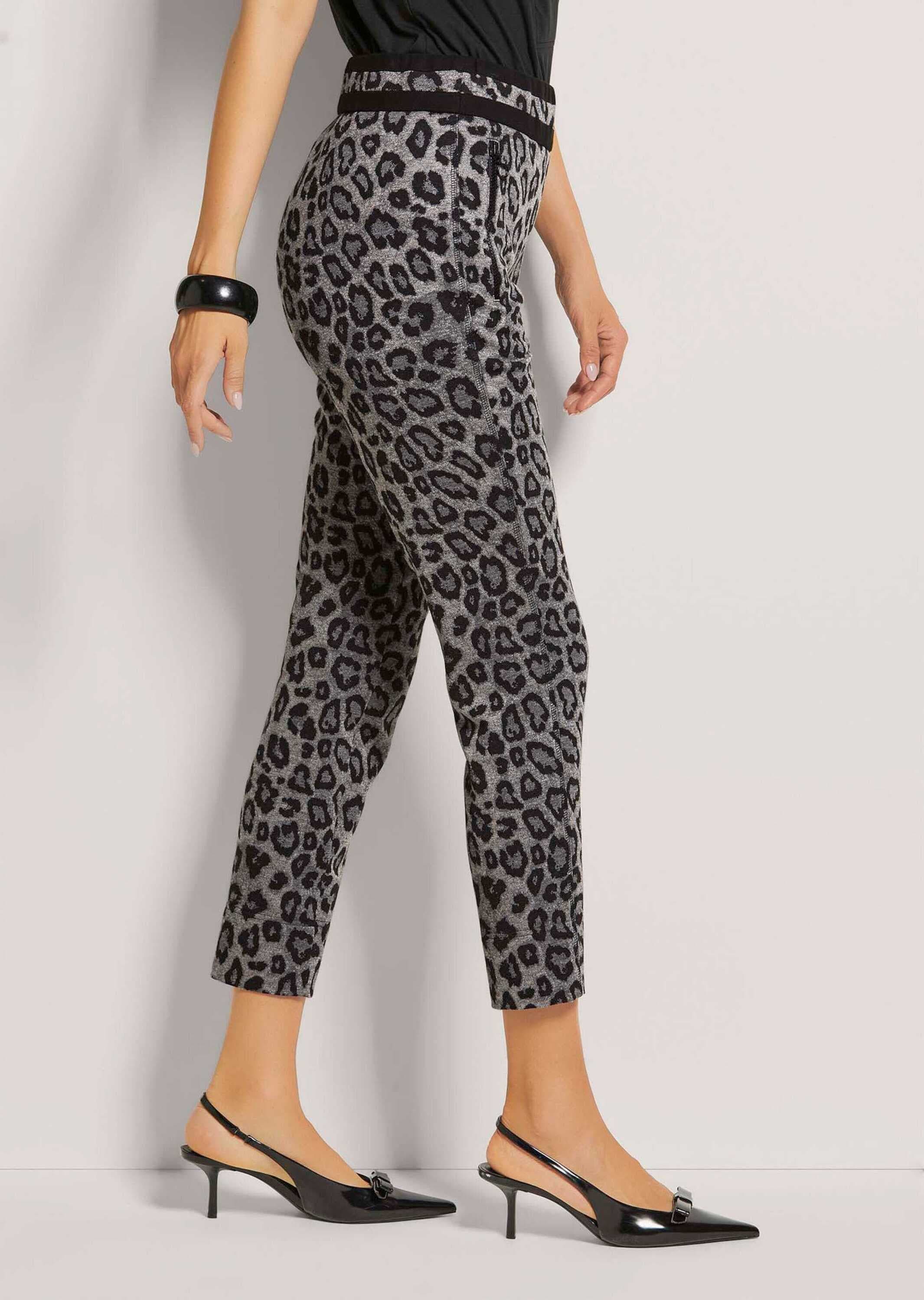 MADELEINE Stoffhose »Schlupfhose Leo-Print Jersey-Hose mit Stretch«  Jersey-Schlupfhose