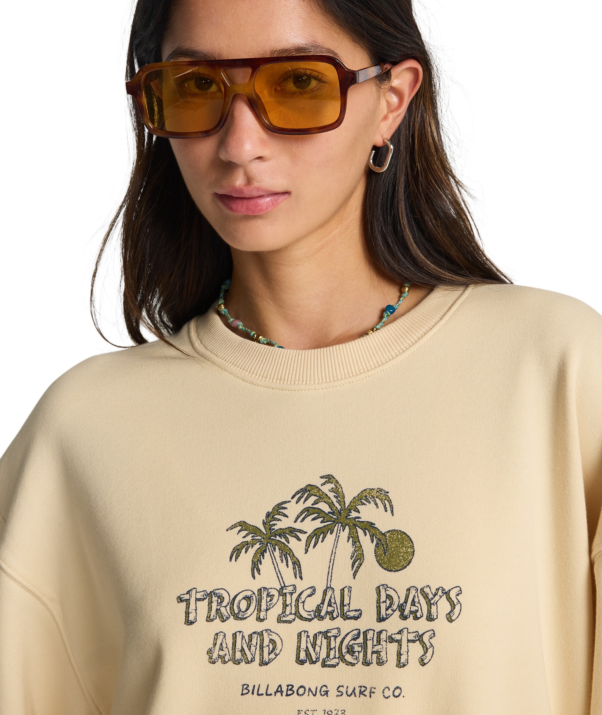 Billabong Sweatshirt »ALL THE DAYS KENDALL«, sportlicher Stil, Drucke vorn und hinten, hoher Baumwollanteil
