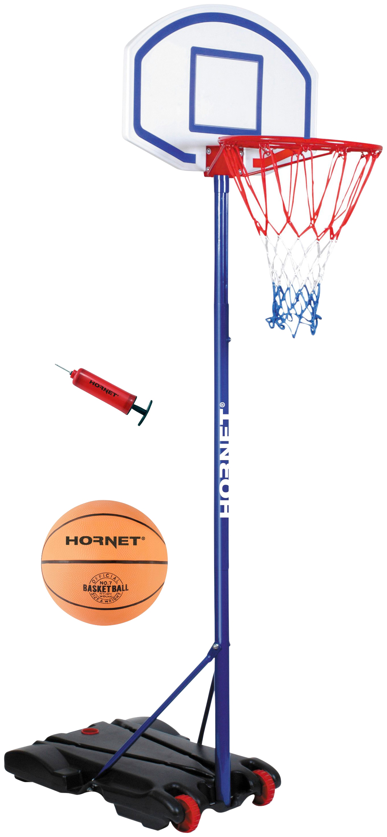 Hornet by Hudora Basketballständer "Hornet 205" mobil, höhenverstellbar bis 205 cm