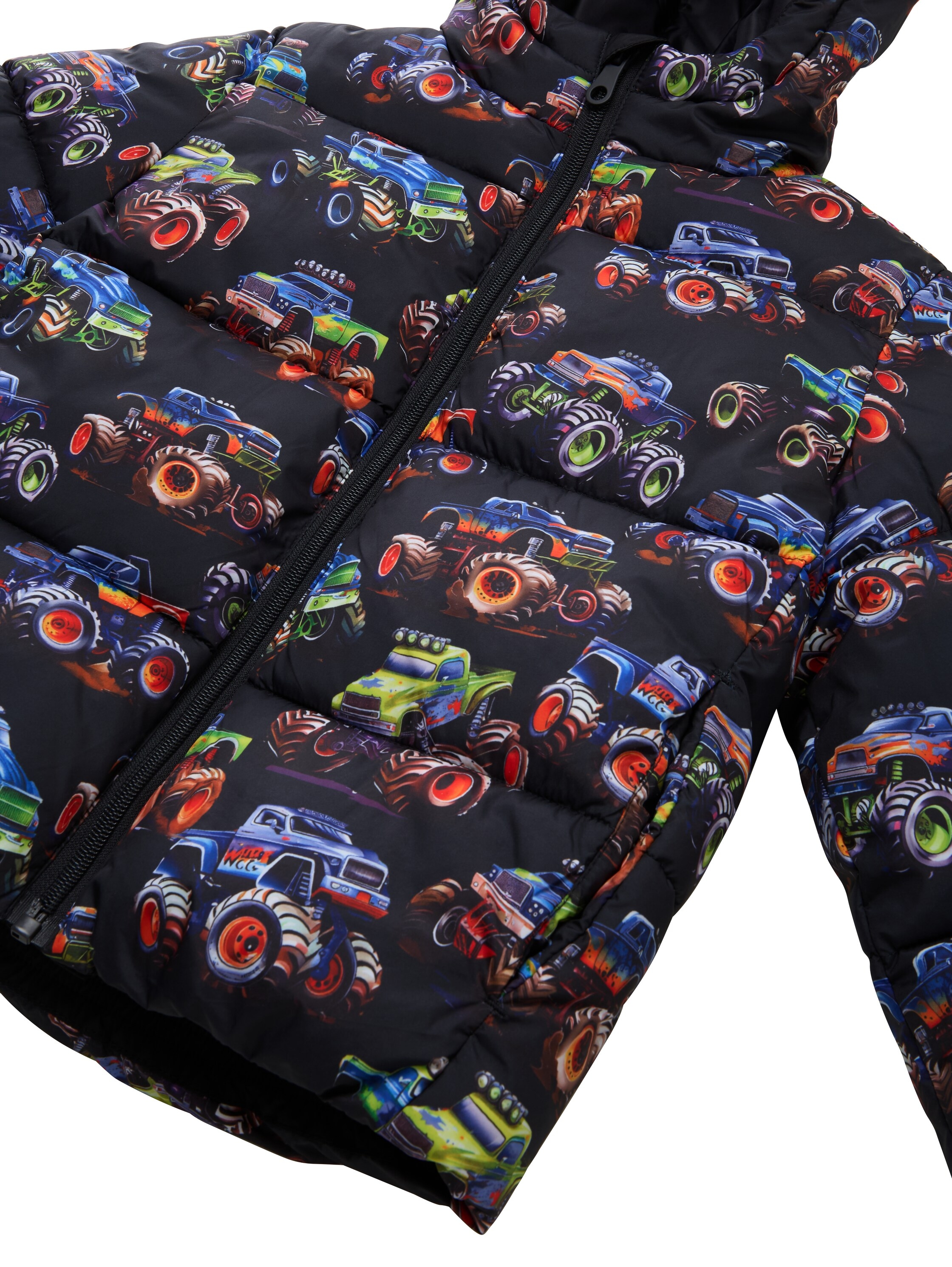 TOM TAILOR Steppjacke, mit Kapuze, mit All-Over Print