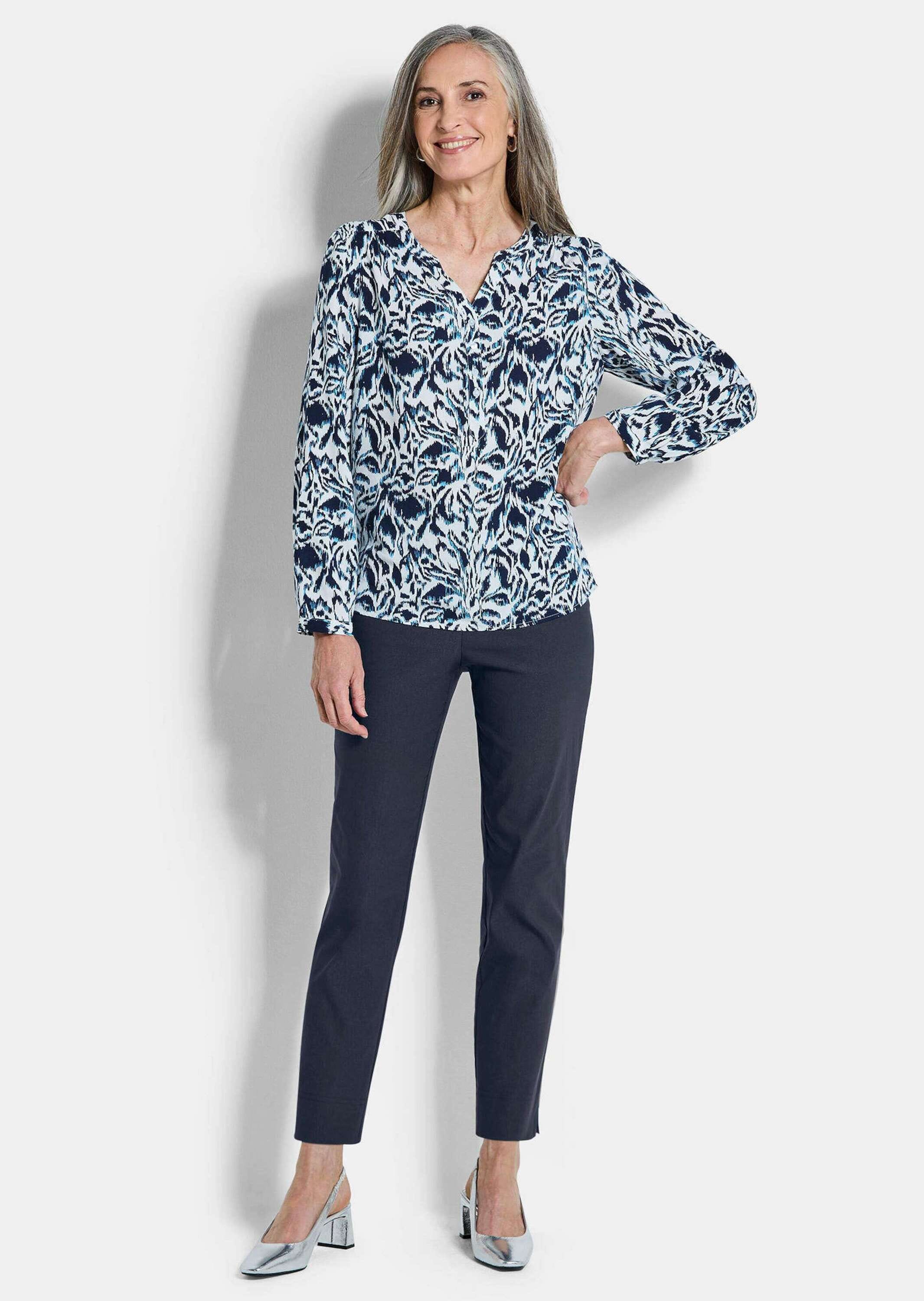 GOLDNER Stoffhose »Kurzgröße 7/8-Bengalinhose LOUISA mit Schlupfbund«