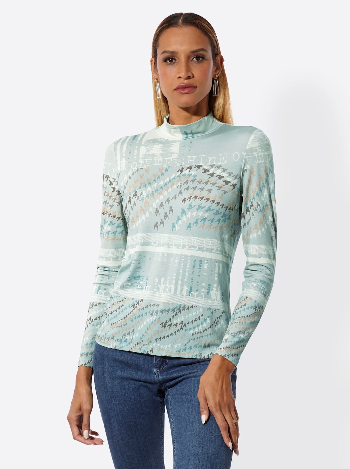 creation L Stehkragenshirt »Druck-Shirt« 1