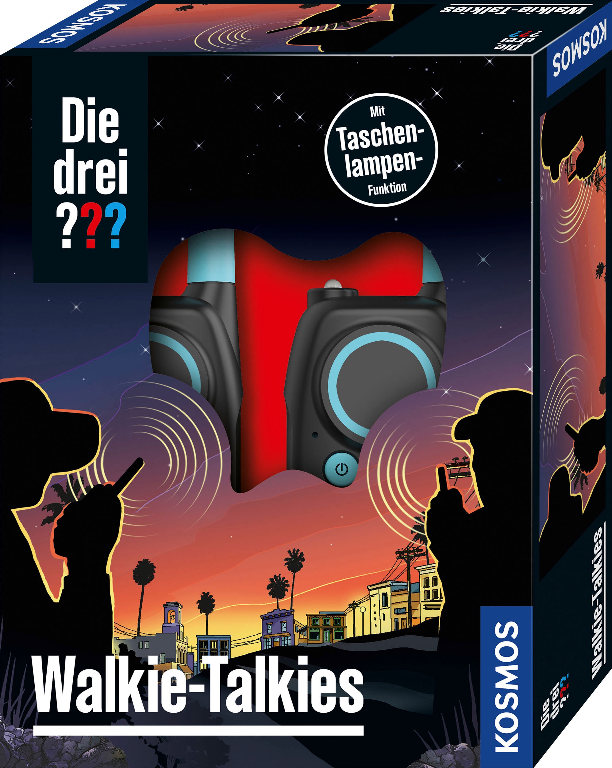 Kosmos Walkie Talkie »Die drei ???«, (2 St.), mit Taschenlampen-Funktion