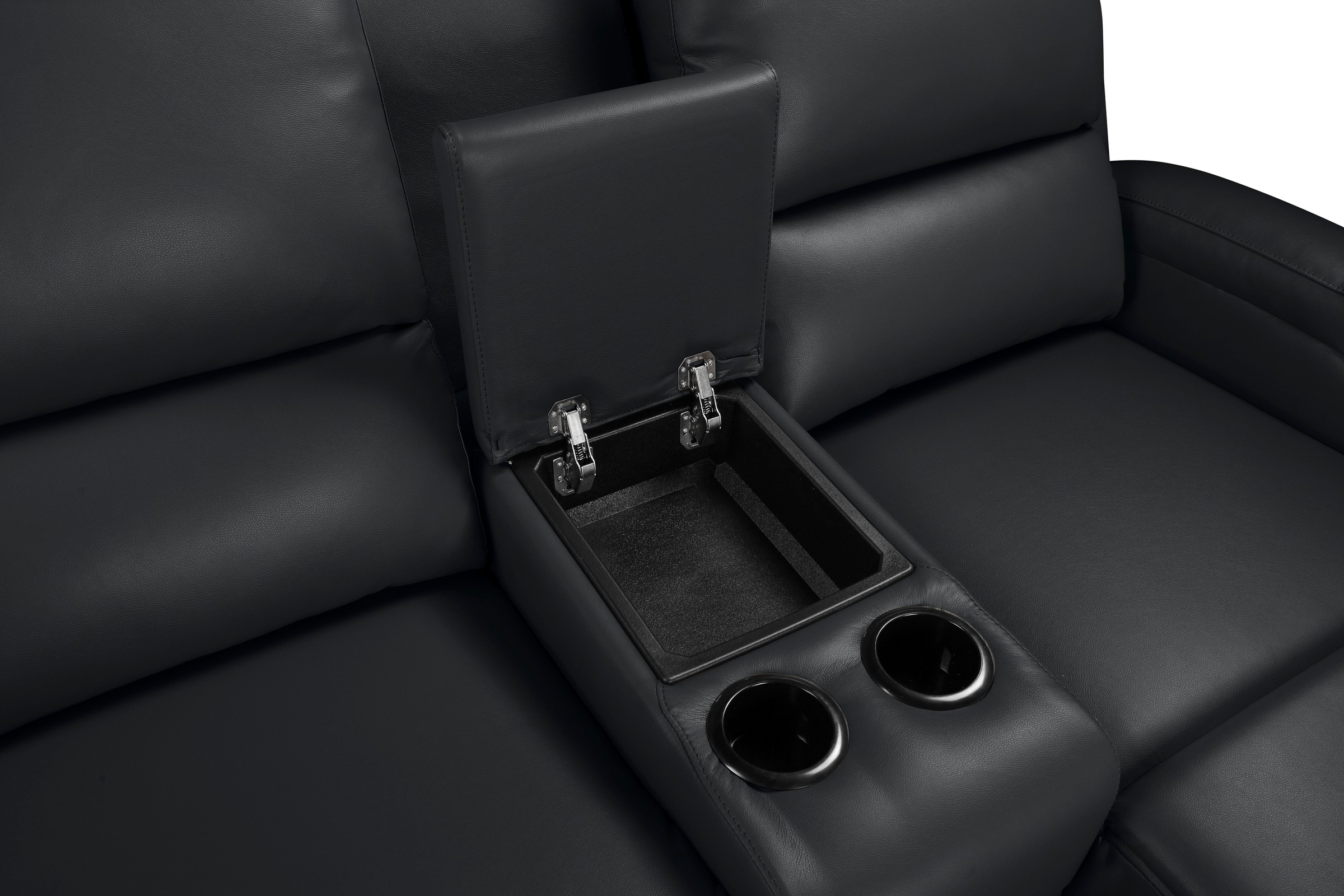 Home affaire Ecksofa »NAPORI Multimediasofa, 3er Kinosessel XXL, L-Form, 3 Bezugsstoffe«, Kinosofa mit Relaxfunktion, Getränkehalter, Staufach und Staukasten