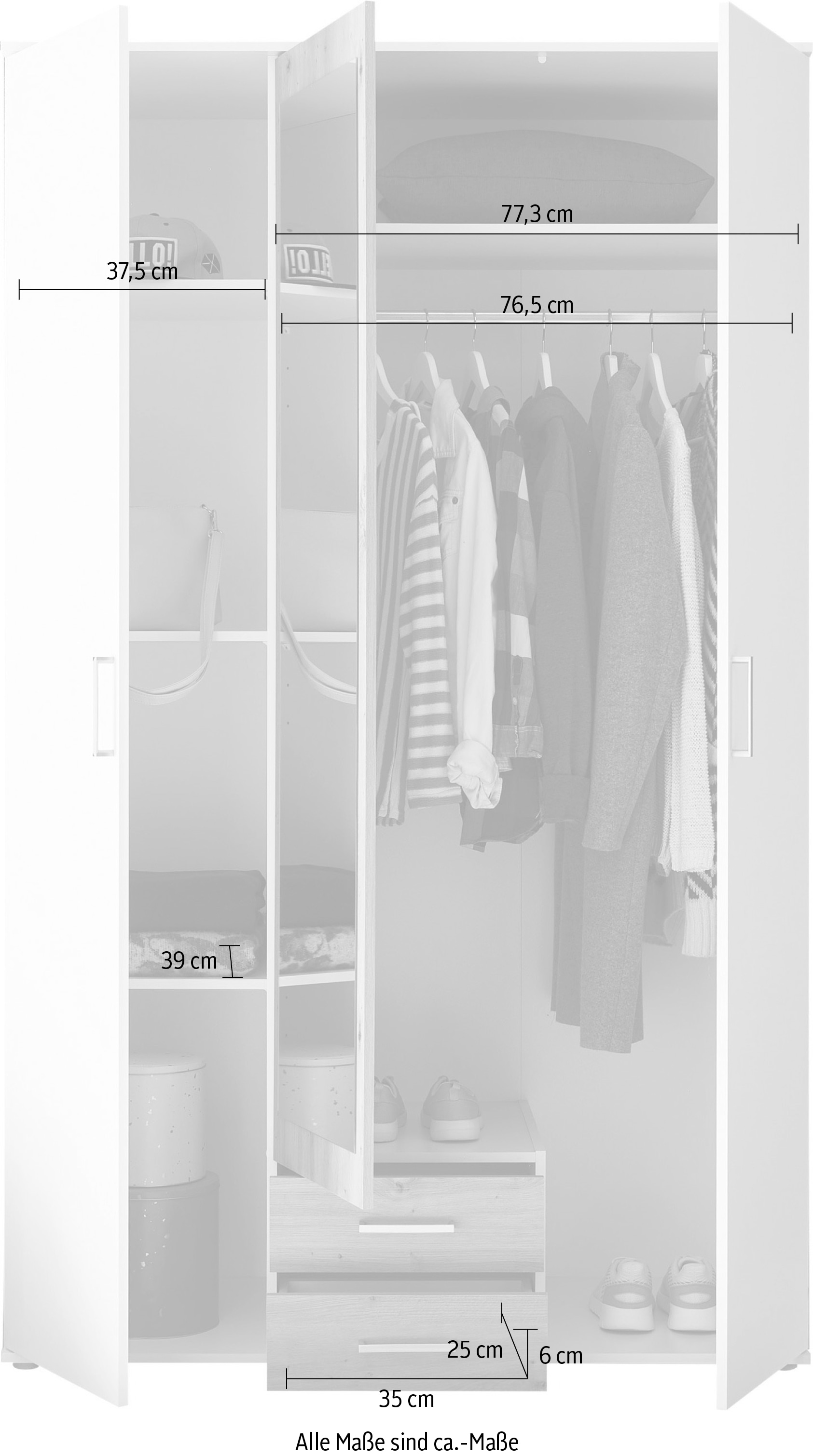 Schlafkontor Kleiderschrank »Hanau«