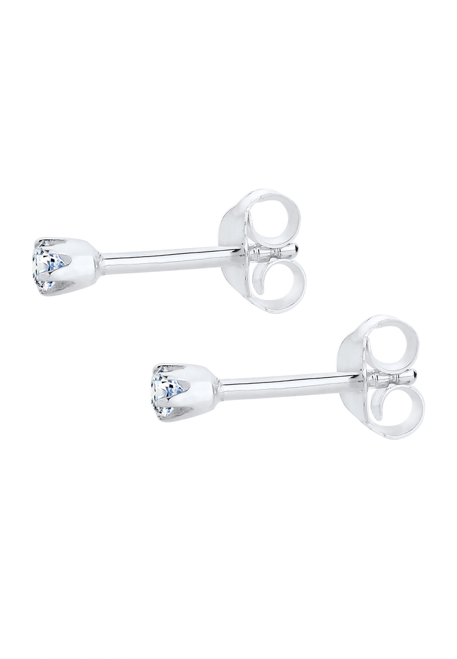 Elli DIAMONDS Paar Ohrstecker »Ohrringe Stecker Diamant 0.06 ct. Solitär 925 Silber«