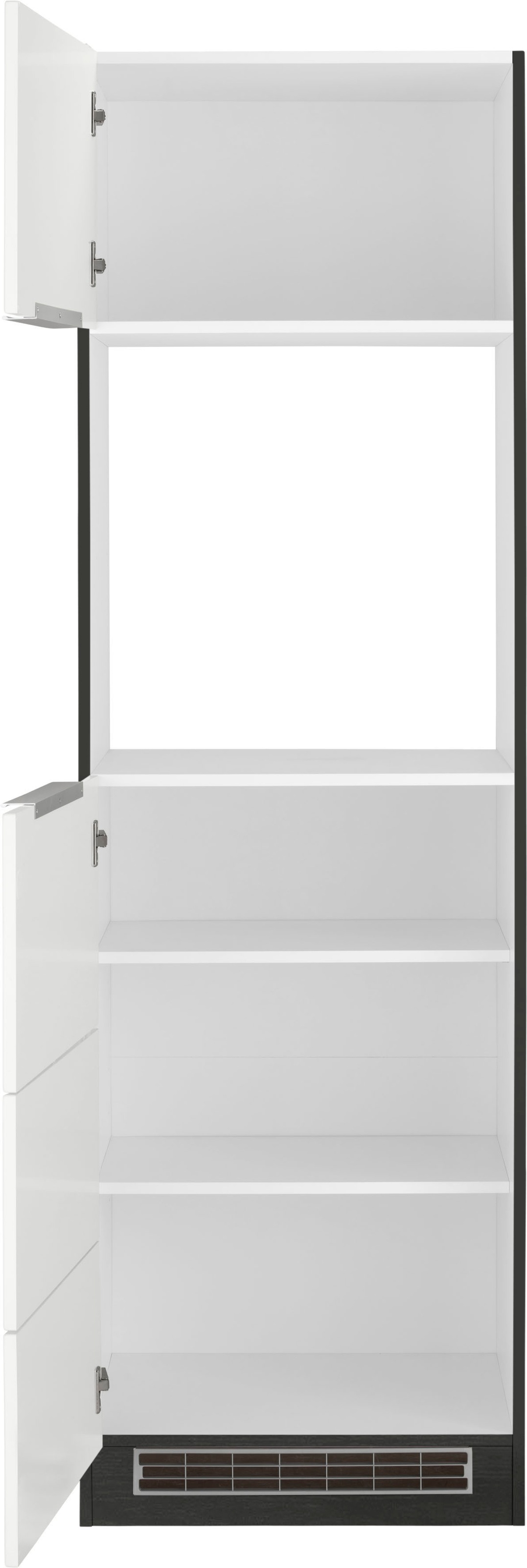 KOCHSTATION Backofenumbauschrank »KS-Brindisi«, 60 cm breit, 200 cm hoch, viel Stauraum