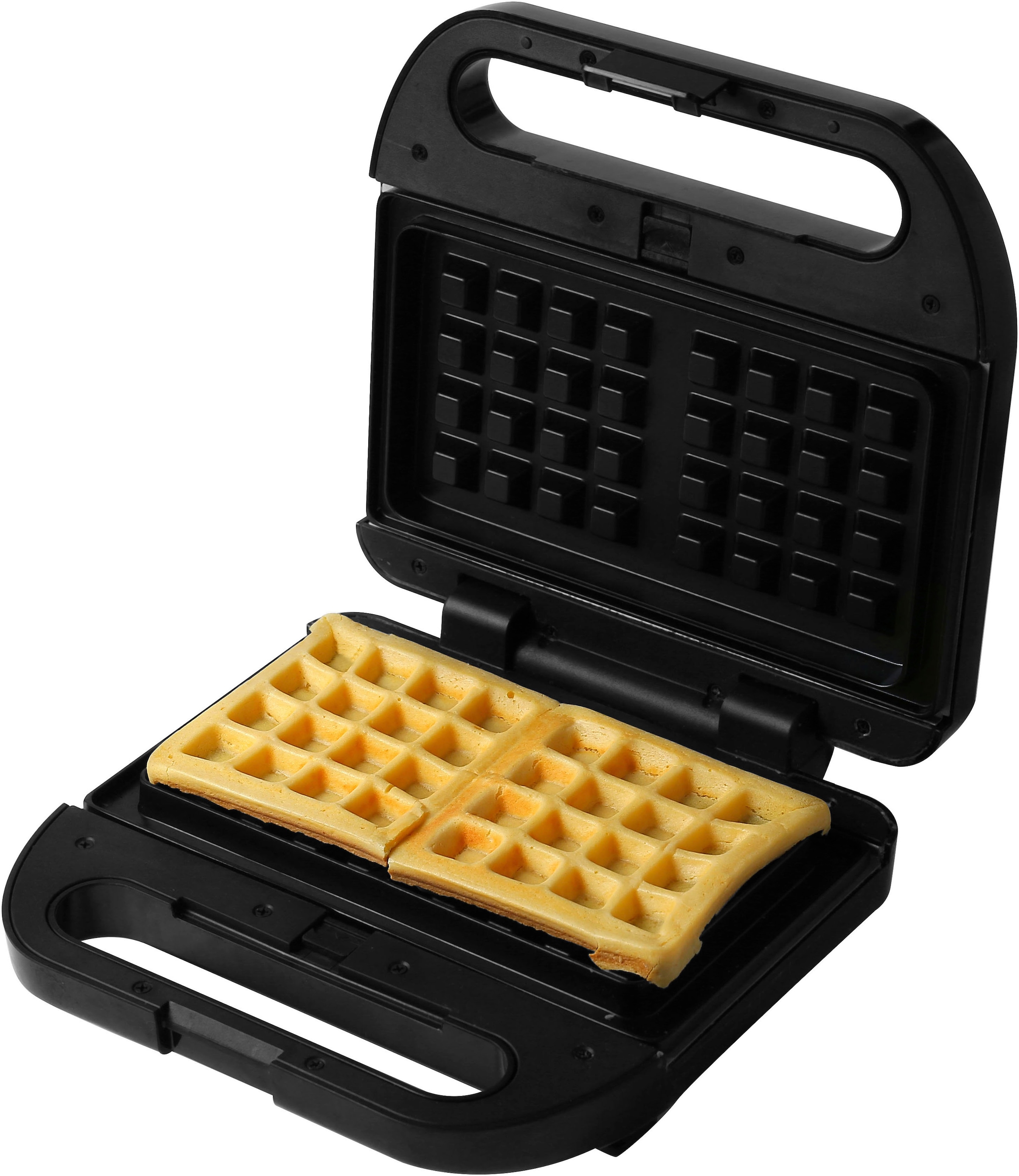 Hanseatic Waffeleisen »HWM750BD 3-in-1-Sandwichmaker, Waffeleisen & Kontaktgrill«, 750 W, antihaftbeschichtete, abnehmbare Platten, einfache Reinigung