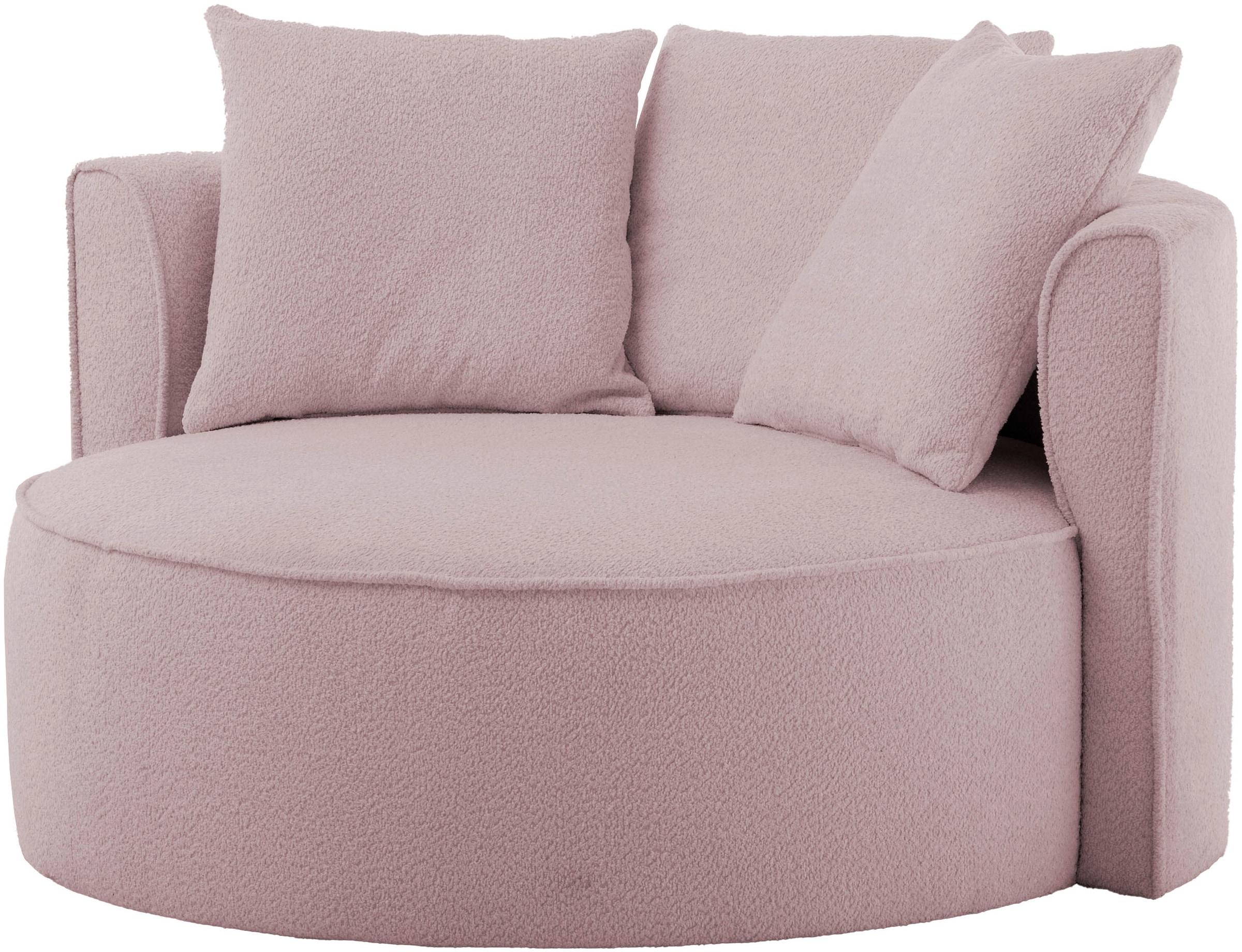 LeGer Home by Lena Gercke XXL-Sessel »Isalie, Lesesessel, Loveseat, inklusive Zierkissen«, extra große Sitzfläche, optional mit Hocker, Cord, Samt, Bouclé
