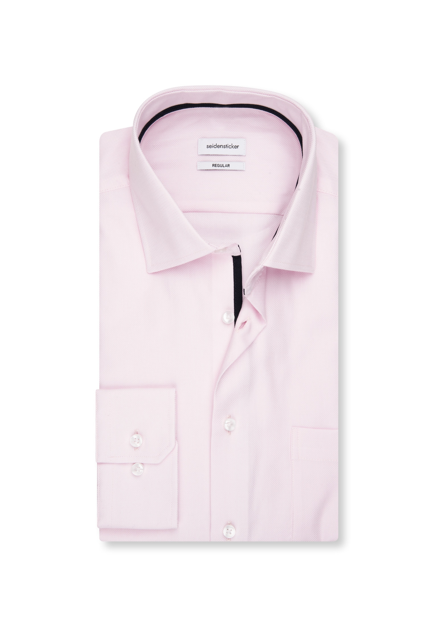 seidensticker Businesshemd »Schwarze Rose« Regular 1/1 Kentkragen Struktur