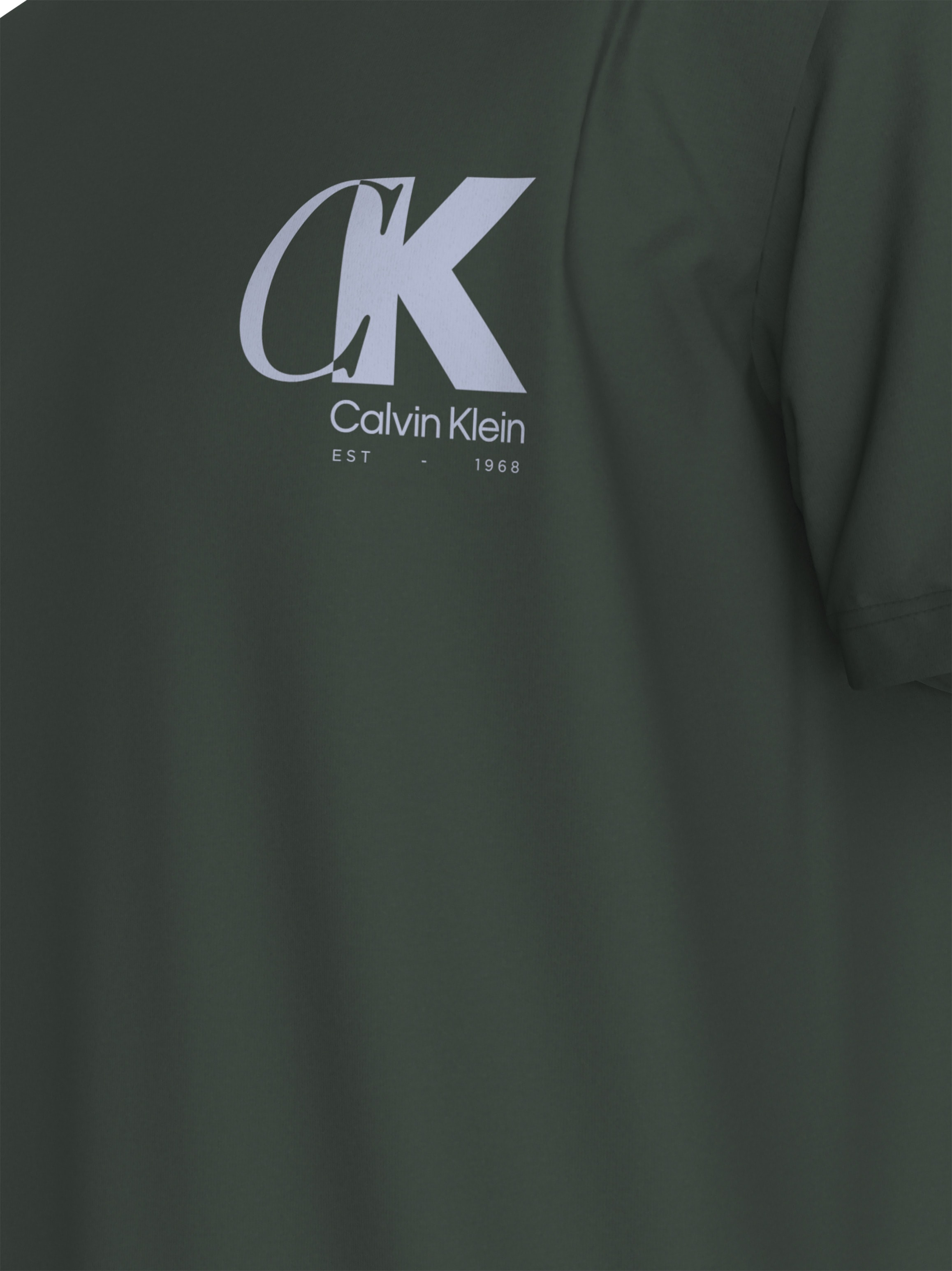 Calvin Klein T-Shirt »SS 20S EU CK OVERLAP GRAPHIC TEE«, Mit Rundhalsausschnitt, regular fit