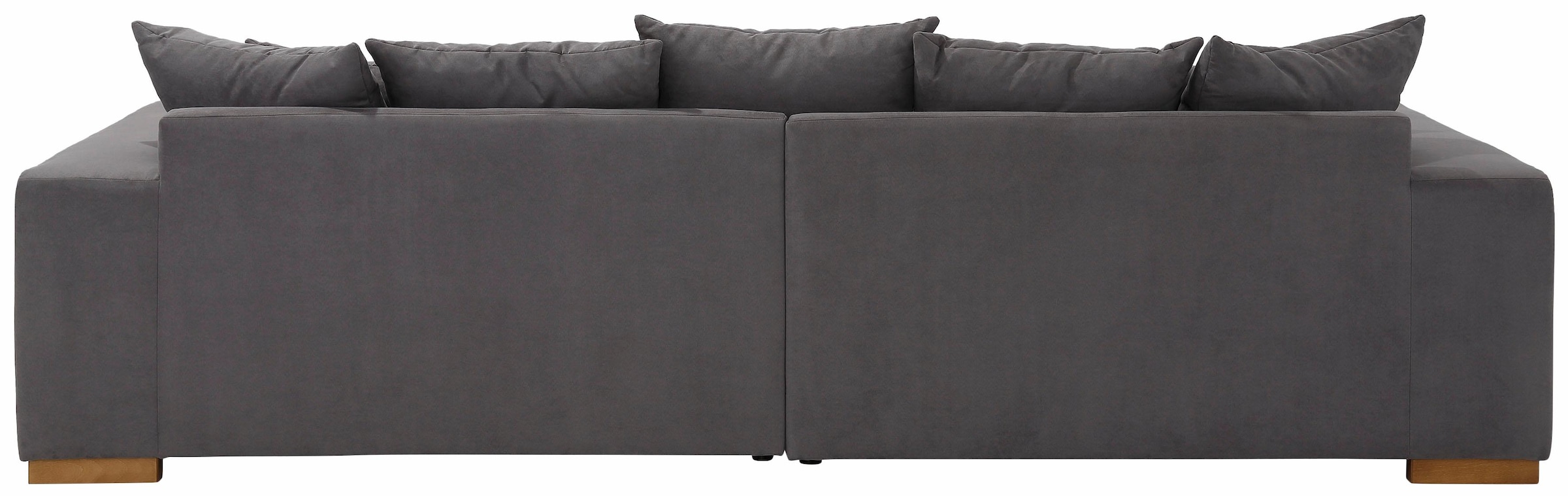 Home affaire Big-Sofa »Neapel«, mit vielen losen Kissen, in 2 Bezugsqualitäten