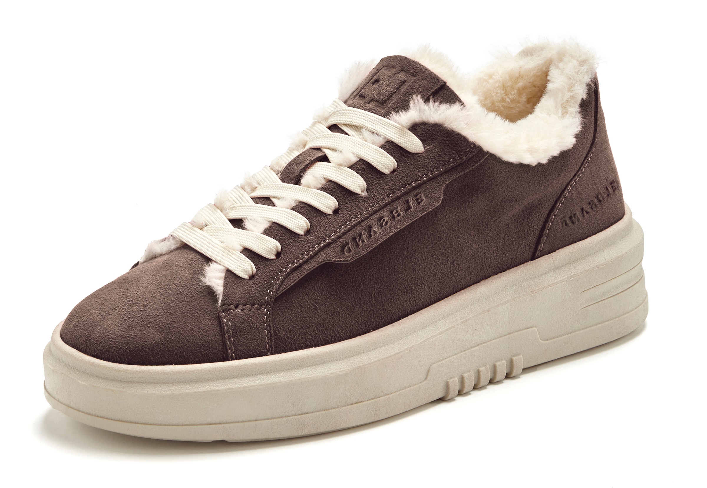 Elbsand Sneaker »Schnürschuh, Turnschuh, Schnürhalbschuh, Freizeitschuh, Ledersneaker«  NEU aus Leder mit kuscheligem Warmfutter und Plateausohle