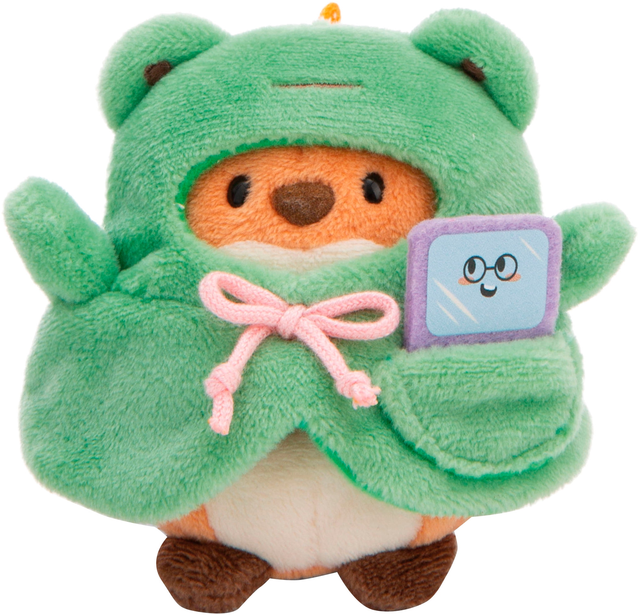 Kuscheltier »mymochi, Fuchs Geeks, 8 cm«, mit Video Spiel und Froschkostüm, in...