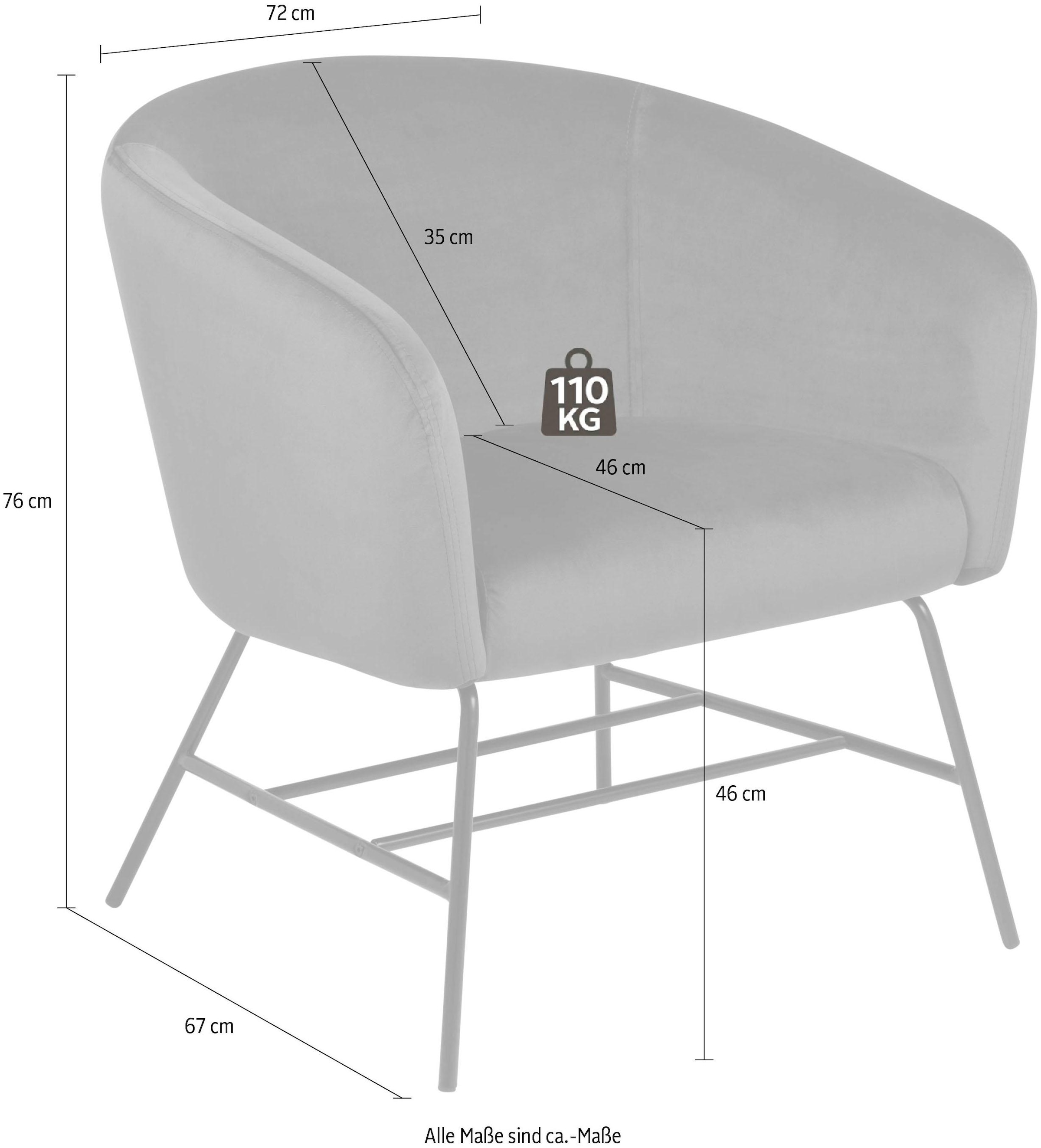 ACTONA GROUP Loungesessel »Roger«, in verschiedenen Bezugsqualitäten und  Farbvarianten, Sitzhöhe 46 cm kaufen bei OTTO