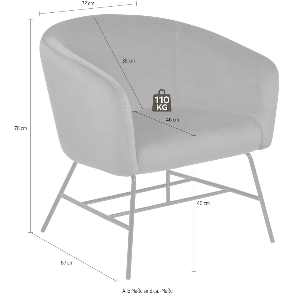 ACTONA GROUP Loungesessel »Roger«