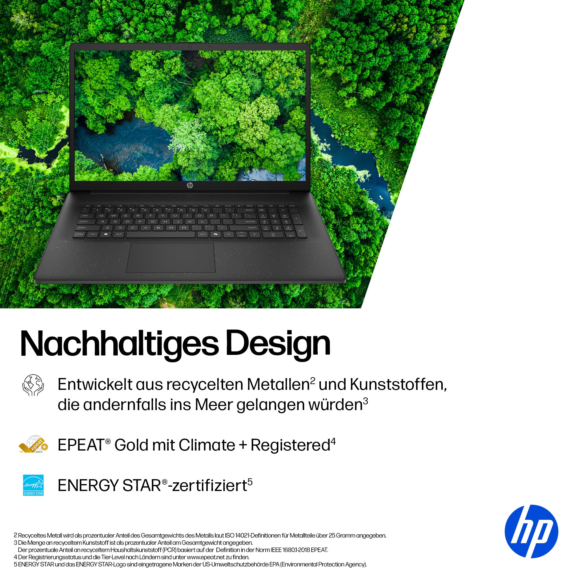 HP Notebook »17-cp AMD« 43,9 cm / 17,3 ″ AMD Ryzen 7 Radeon Graphics;USB 3.2 Gen 1.0 Type-C Anschluss;HDMI v1.4b;Kombi-Anschluss für Kopfhörer/Mikrofon;AC Smart Pin Netzadapterbuchse 1.000 GB SSD
