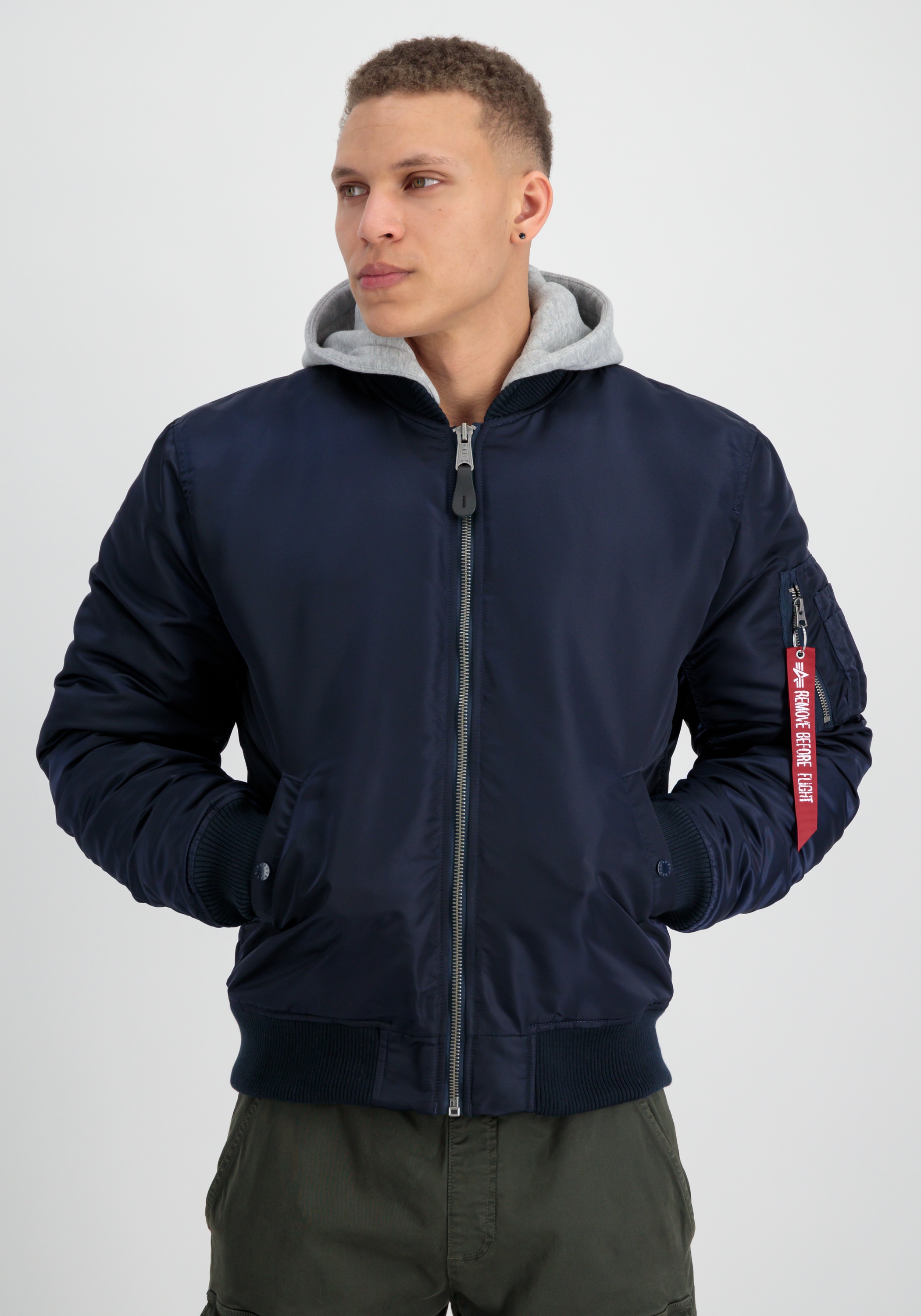 Alpha Industries Bomberjacke »Alpha Industries Men - Bomber Jackets MA-1 ZH Back EMB«