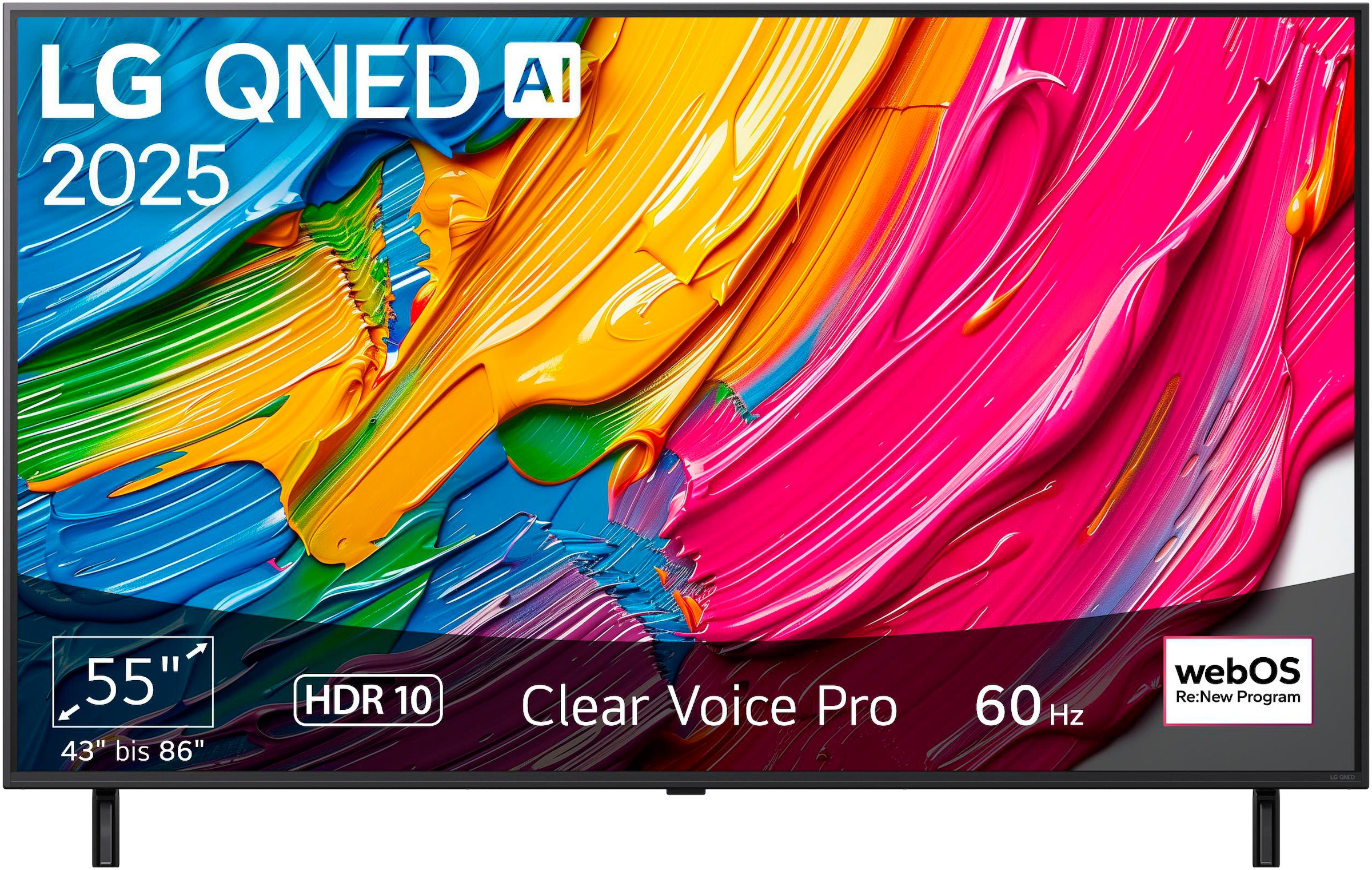 Lg QNED-Fernseher »55QNED80A6A« 139 cm/55 ′′ Smart-TV in schwarz, Größe 55 ′′