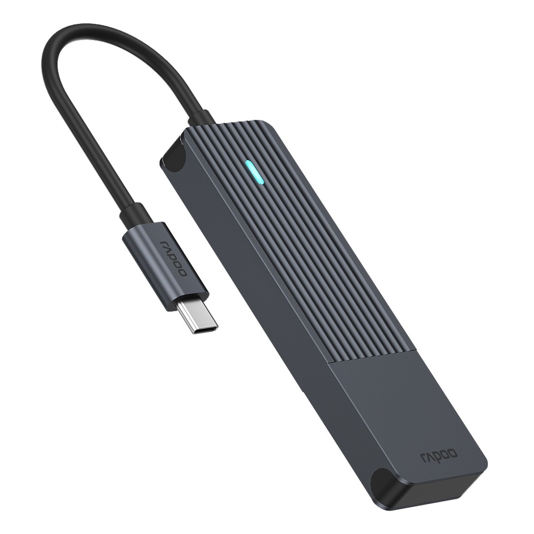 Rapoo USB-Adapter »UCH-4001 USB-C Hub, USB-C auf USB-A, Grau«, USB-C zu USB 3.2 Gen 1 Type A, 17 cm