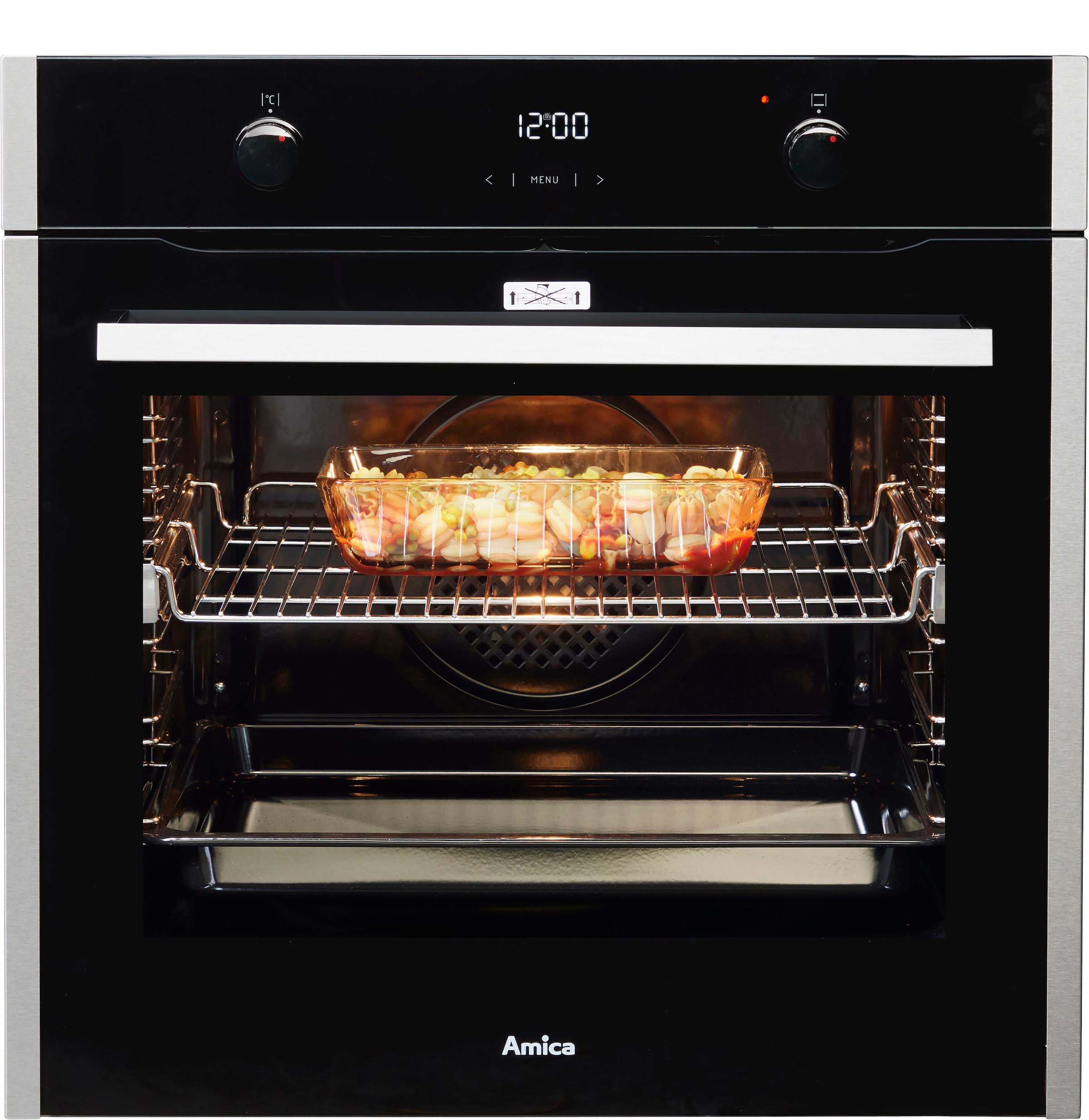 Amica Einbaubackofen  »EBX 944 710 E«, mit 1-fach-Teleskopauszug, Steam Clean