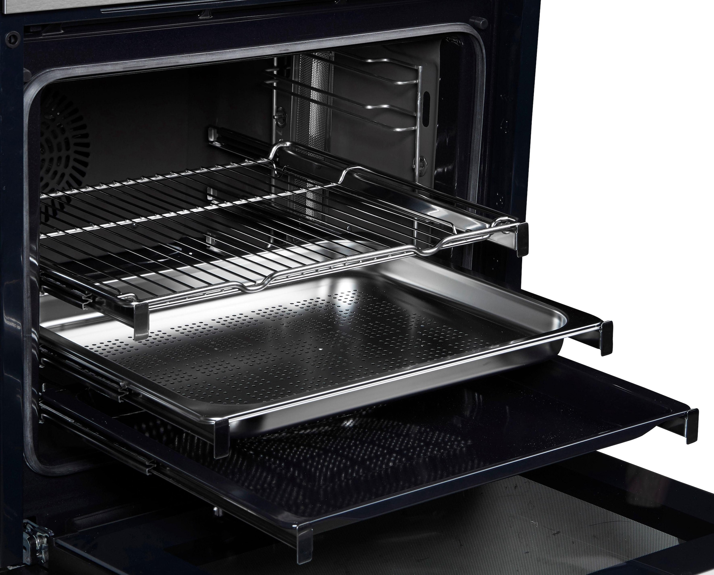 SIEMENS Dampfbackofen iQ700 »HS658GXS7«, mit 3-fach-Teleskopauszug, ecoClean Plus