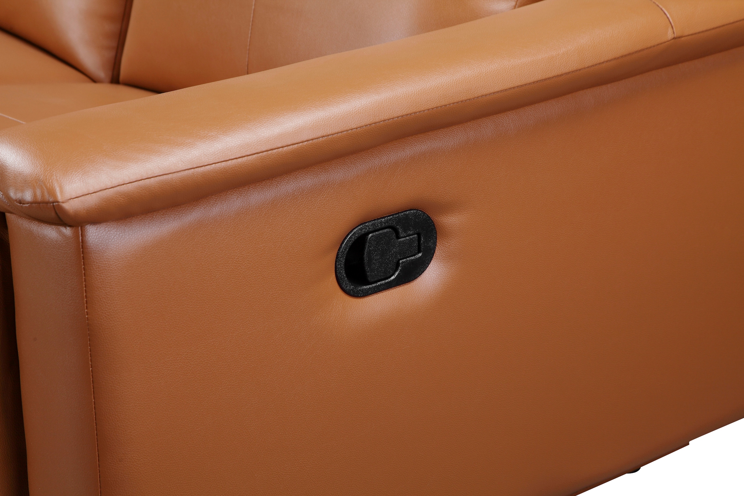 Home affaire 3-Sitzer »Lund, mit manueller und elektrischer Relaxfunktion« in 2 Sitzen (links u. rechts), USB-C, Echtleder, Kunstleder, Webstoff,