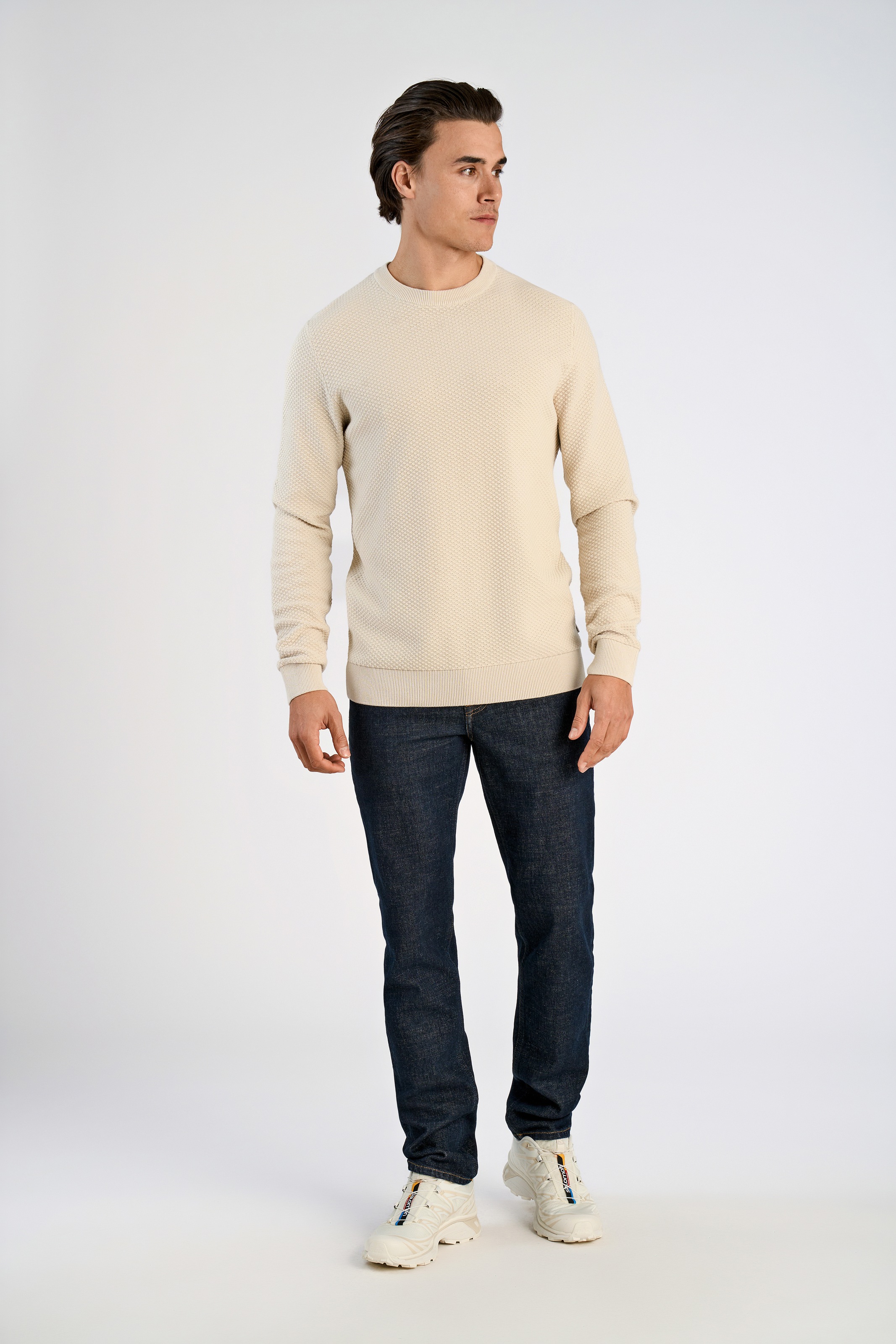 LINDBERGH Strickpullover mit Rundhals und aus reiner Baumwolle