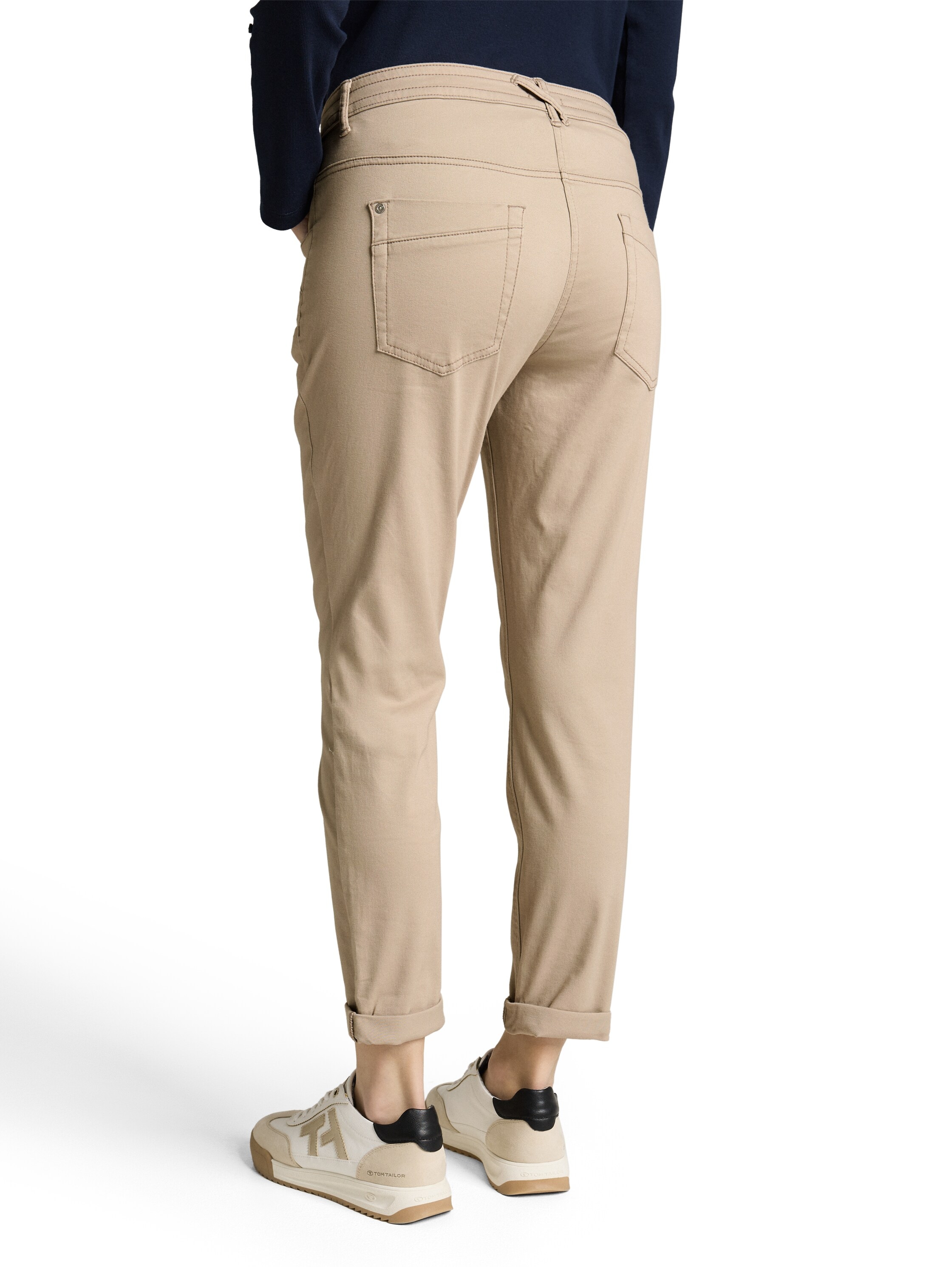 TOM TAILOR 7/8-Hose »Tapered«  mit Bindeband am Bündchen