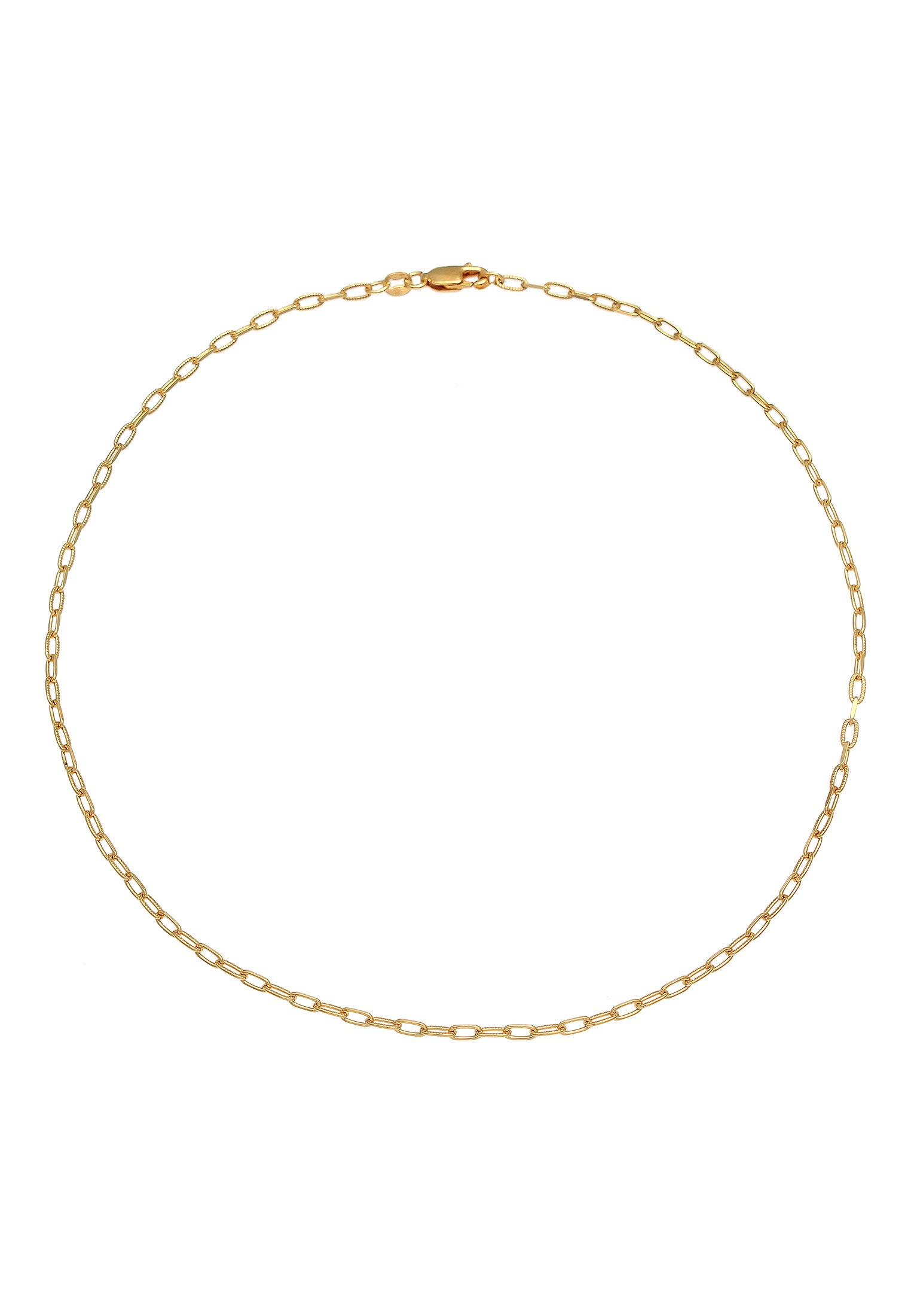 Elli Choker »Halskette Choker Gliederkette Oval Trend 925 Silber«