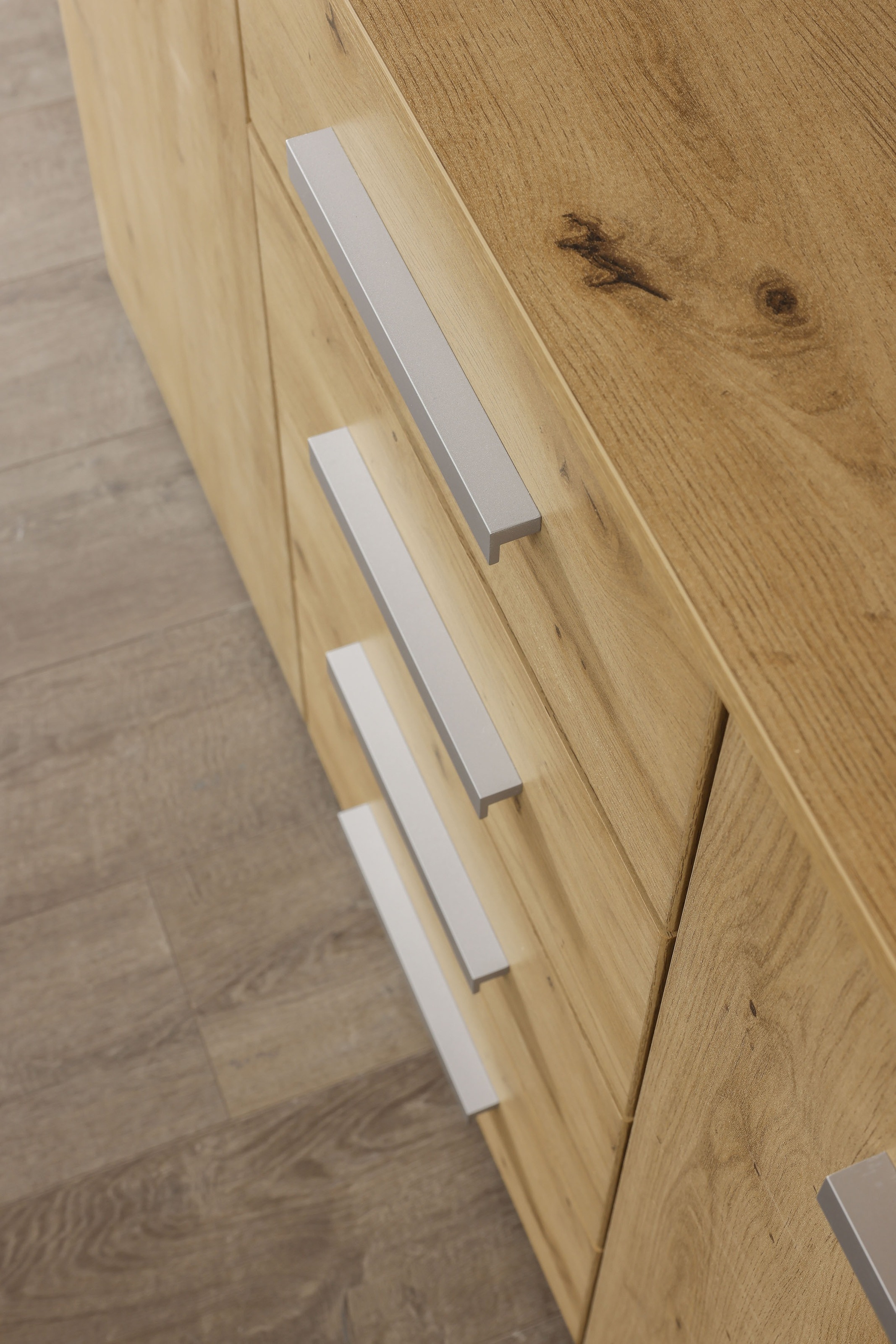 rauch Schubkastenkommode »Sideboard Kommode Kombikommode KOLUNA mit Dekorfront« Breite 120 cm,  vier große Schubladen, mit insgesamt 4 Einlegeböden MADE IN GERMANY