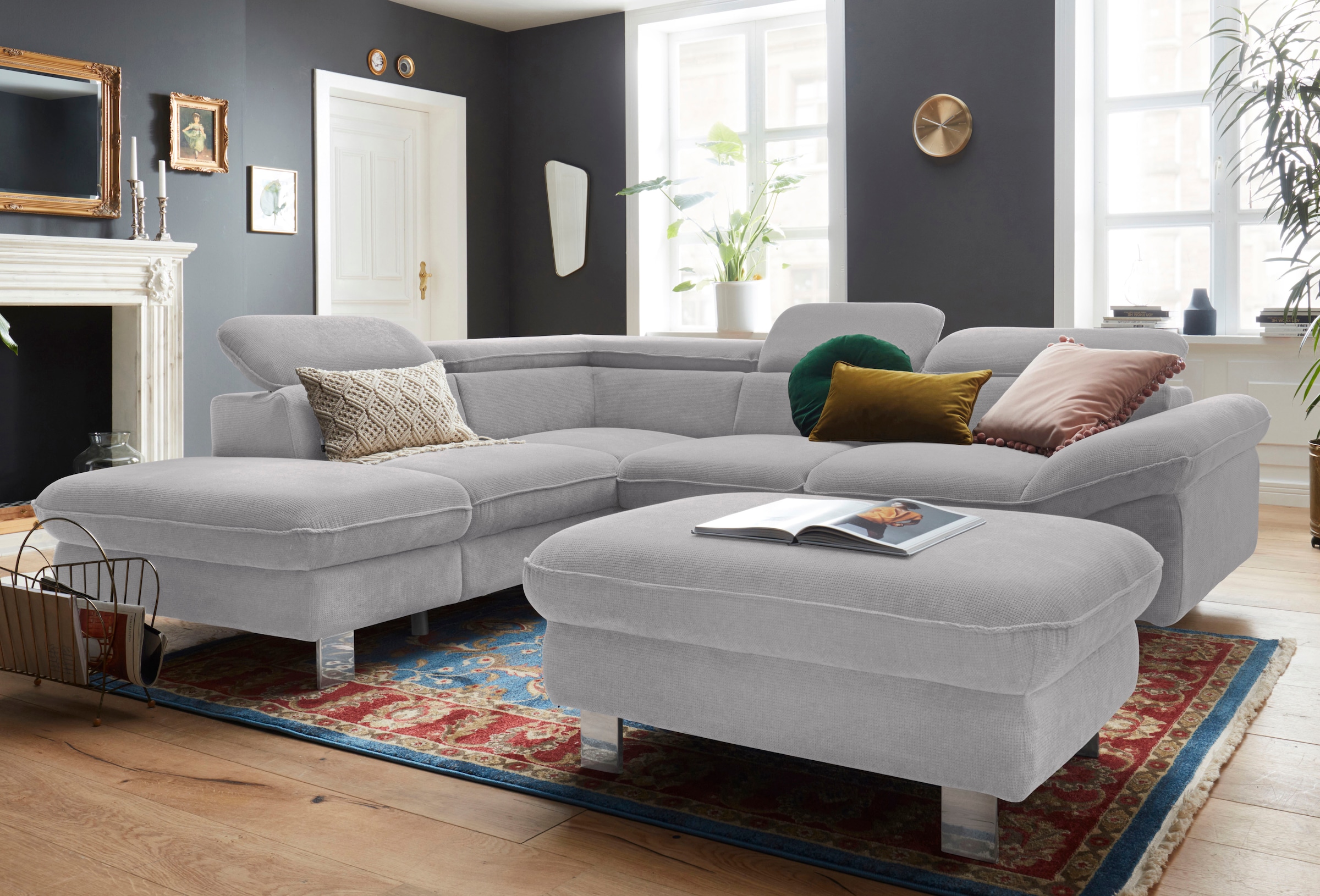 COTTA Ecksofa »Driver L-Form« mit Kopfteilverstellung, wahlweise mit Bettfunktion & Bettkasten